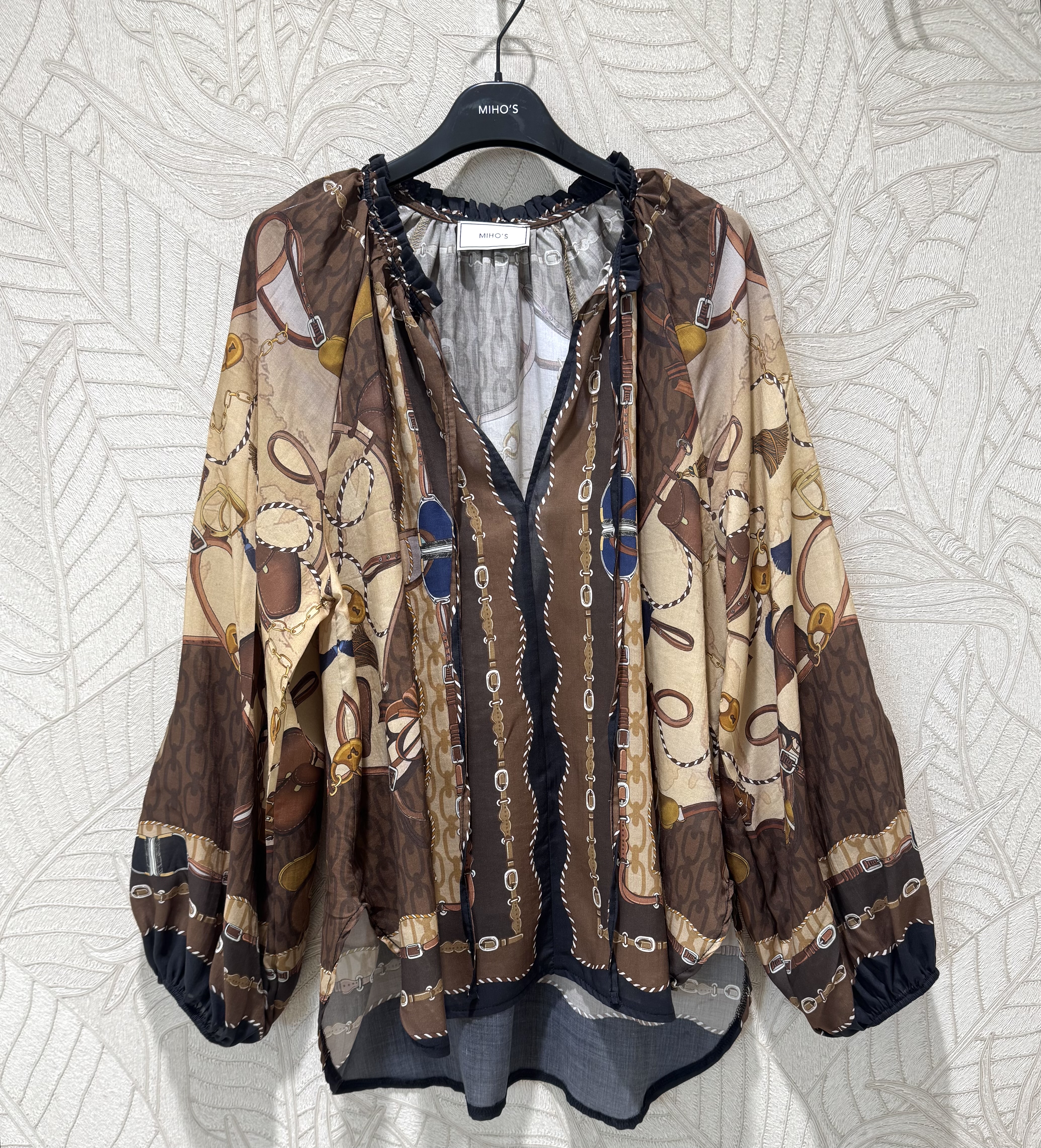 Lockere Bluse im geraden Schnitt