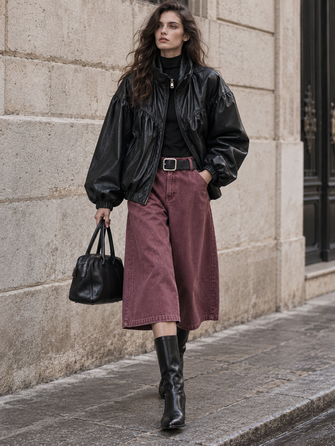 Culotte-Hose im Weitbein‑Schnitt