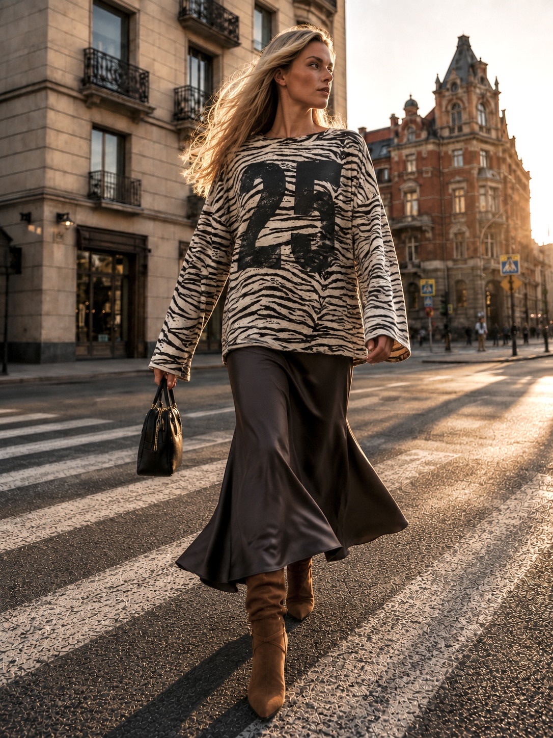 Oversized Sweatshirt mit Print