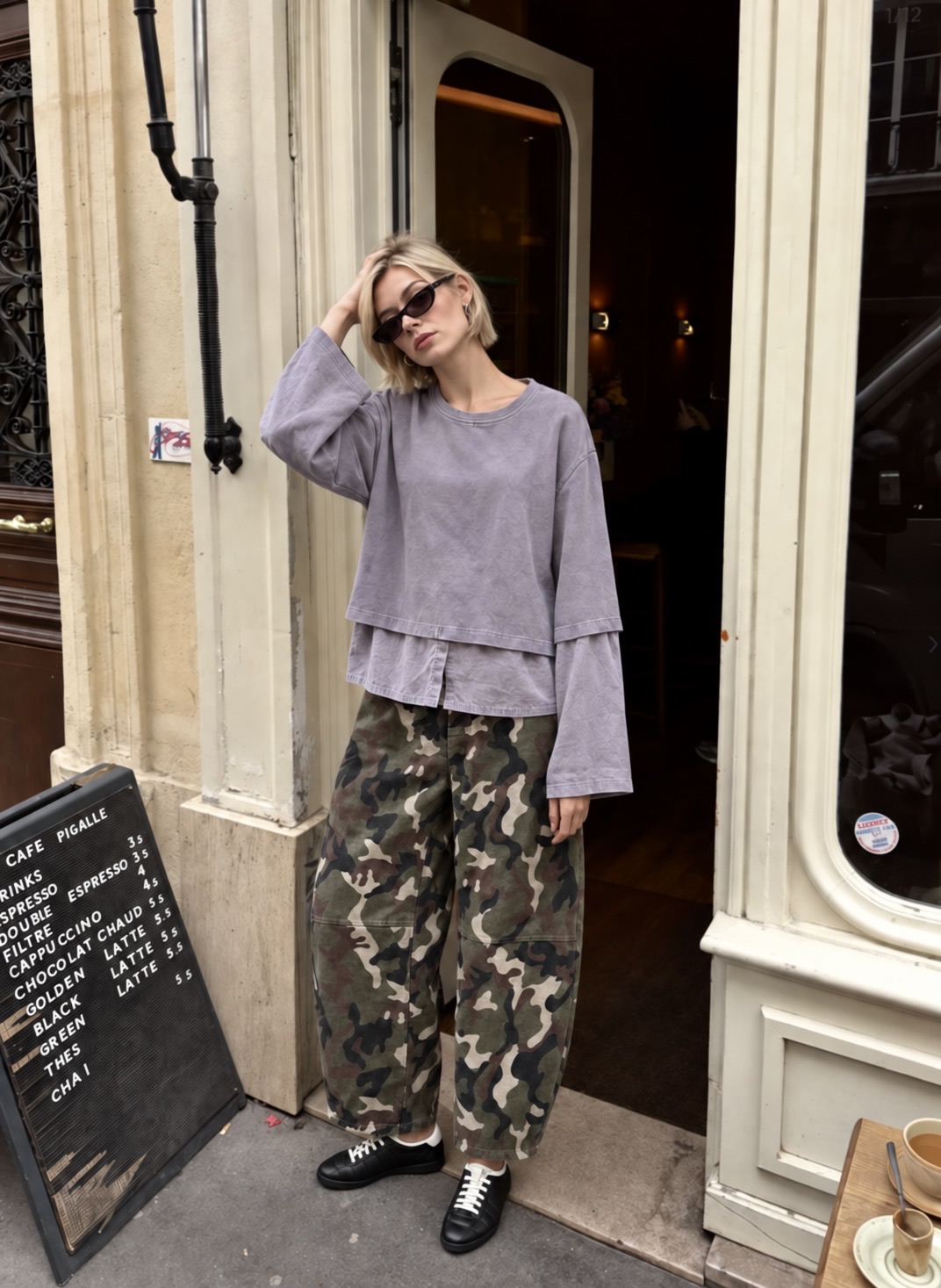 Oversize-Sweatshirt mit Rundhalsausschnitt