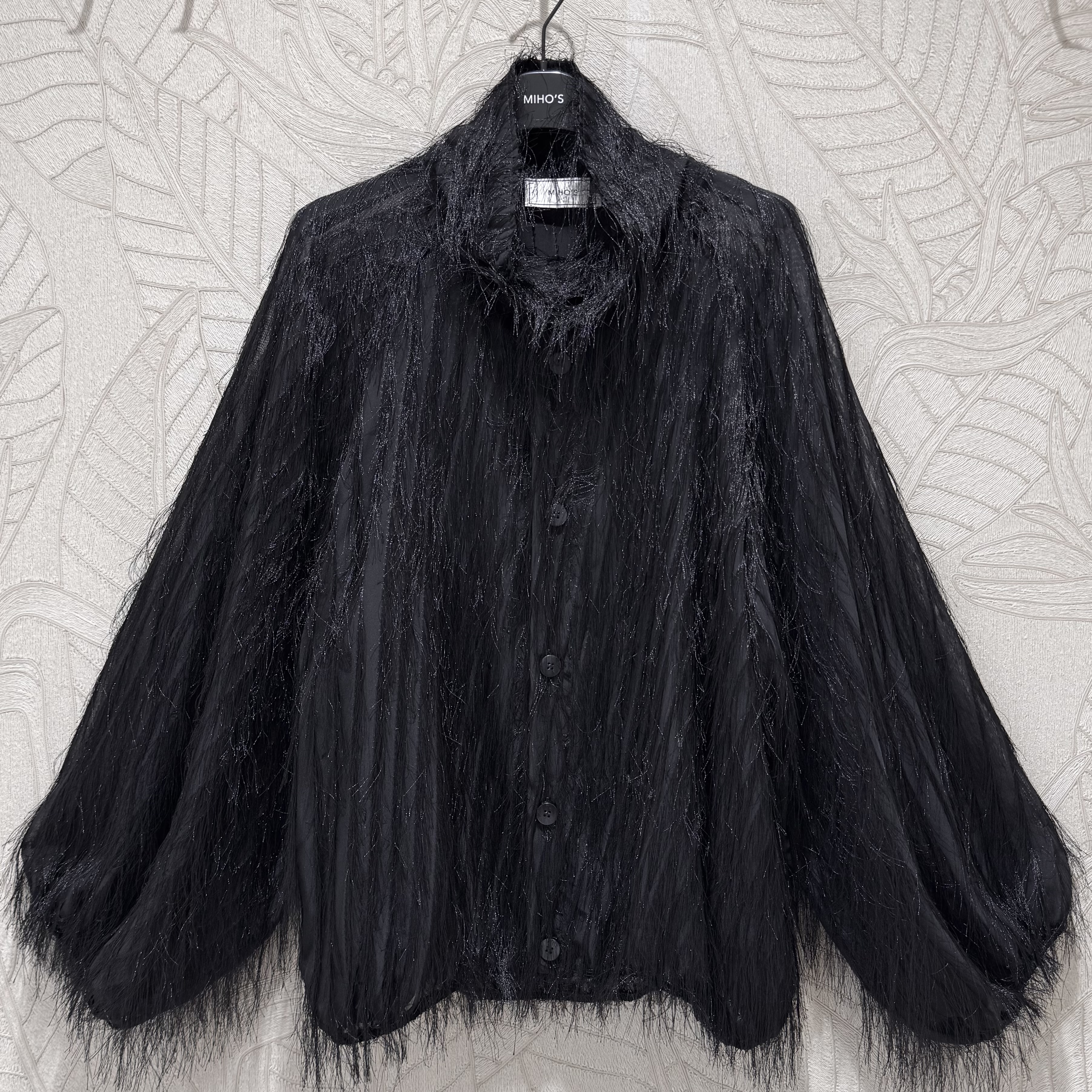 Plüschjacke mit Kragen