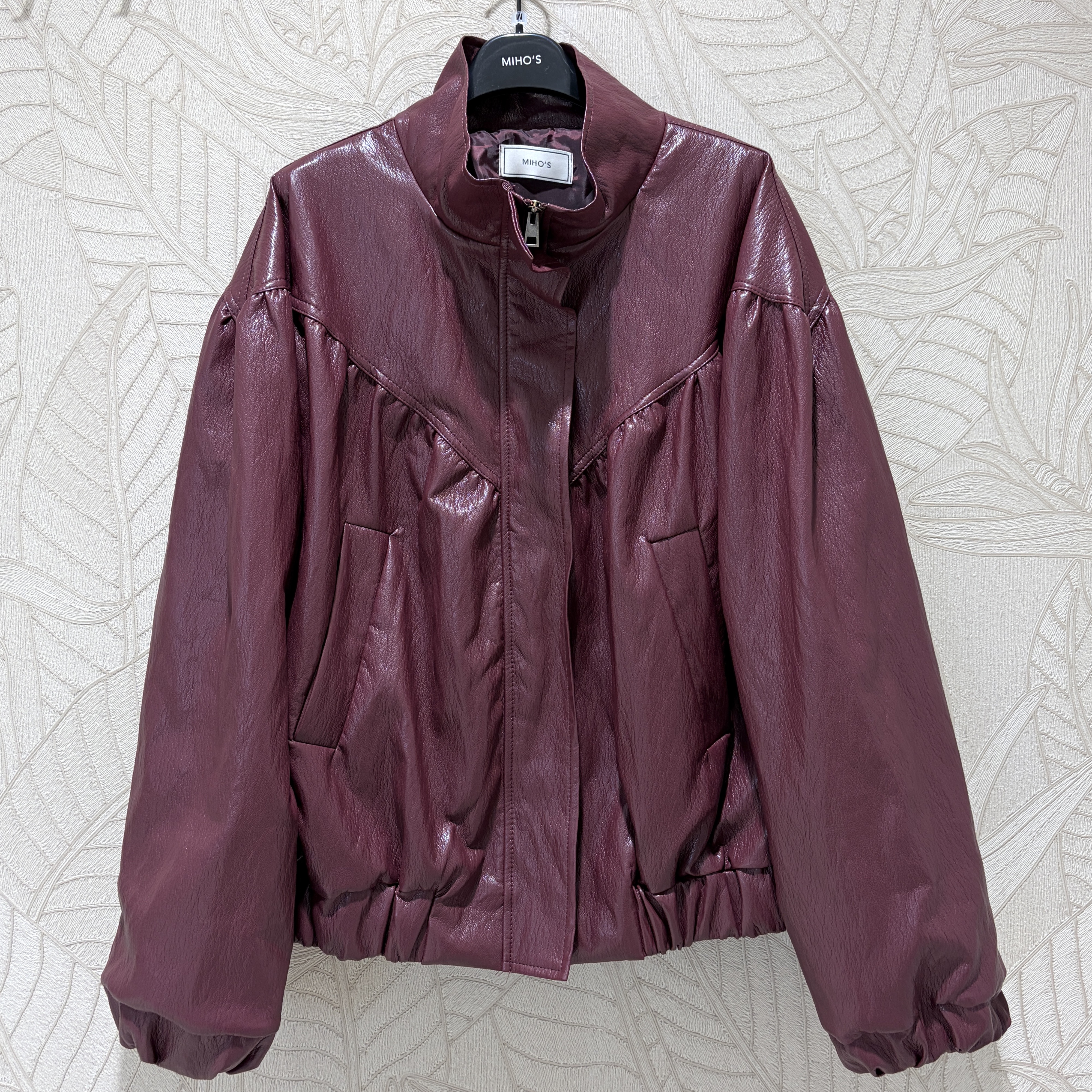 Oversize-Bomberjacke mit Stehkragen