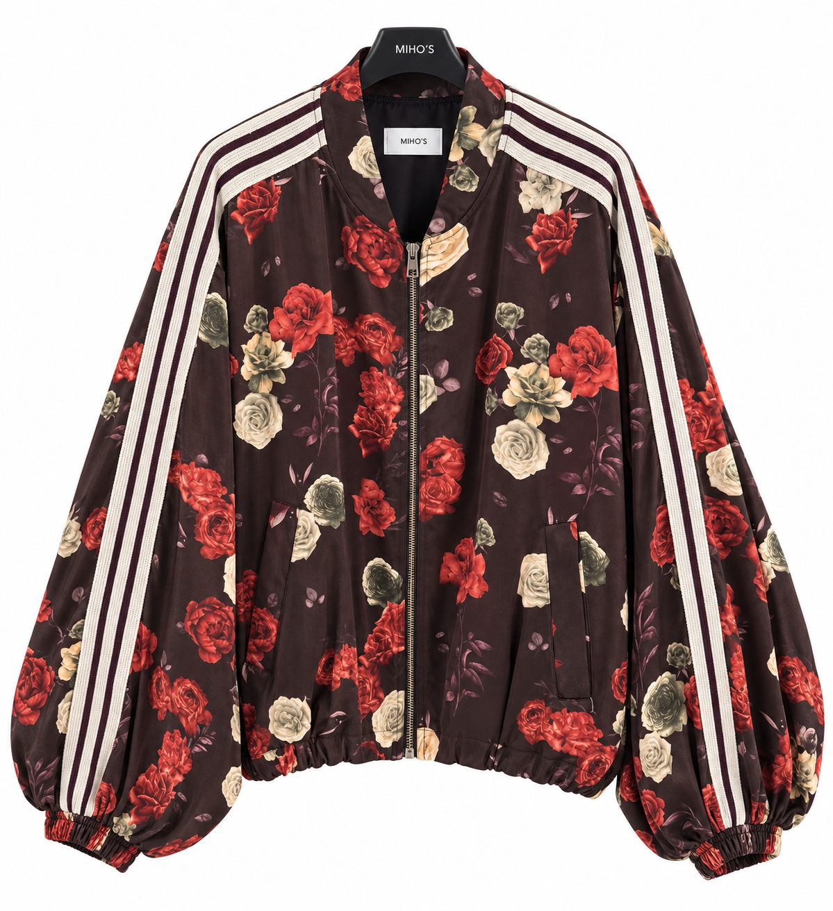 Oversize‑Jacke mit Blumenmuster