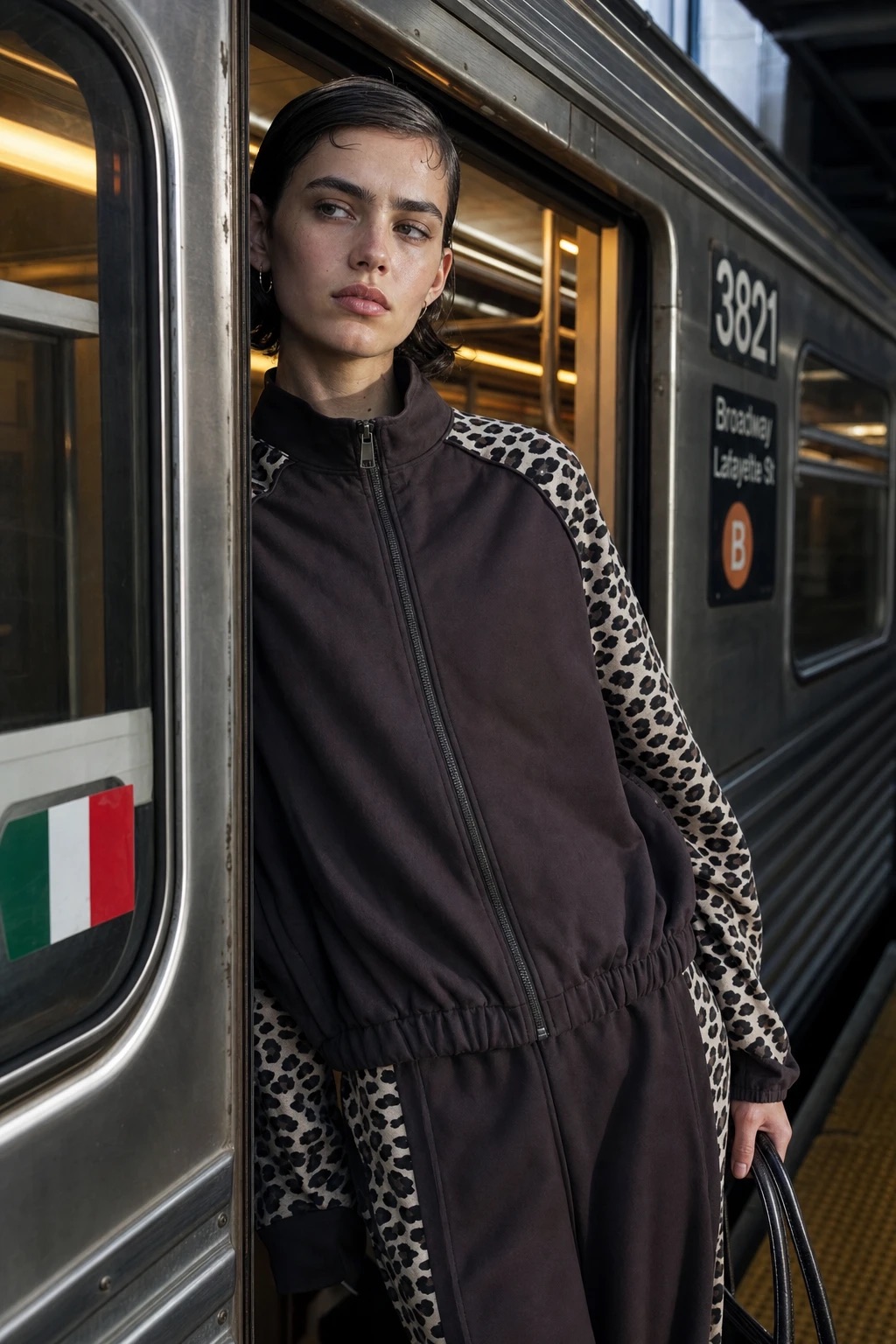 Regular-Jacke mit Stehkragen