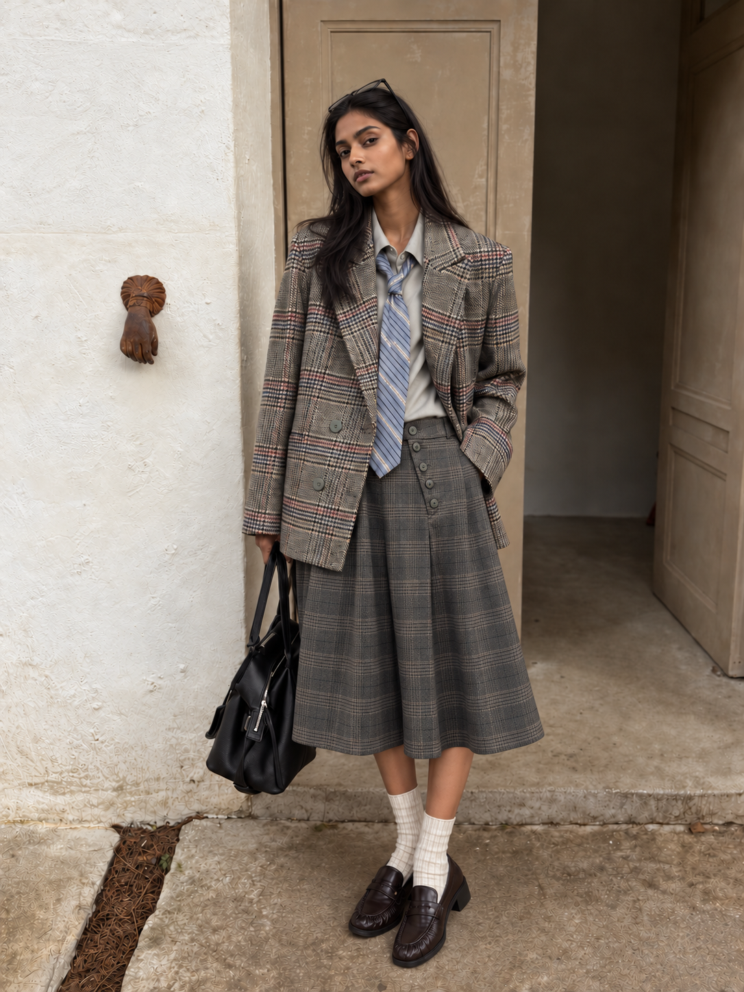 Culotte‑Hose mit hohem Bund