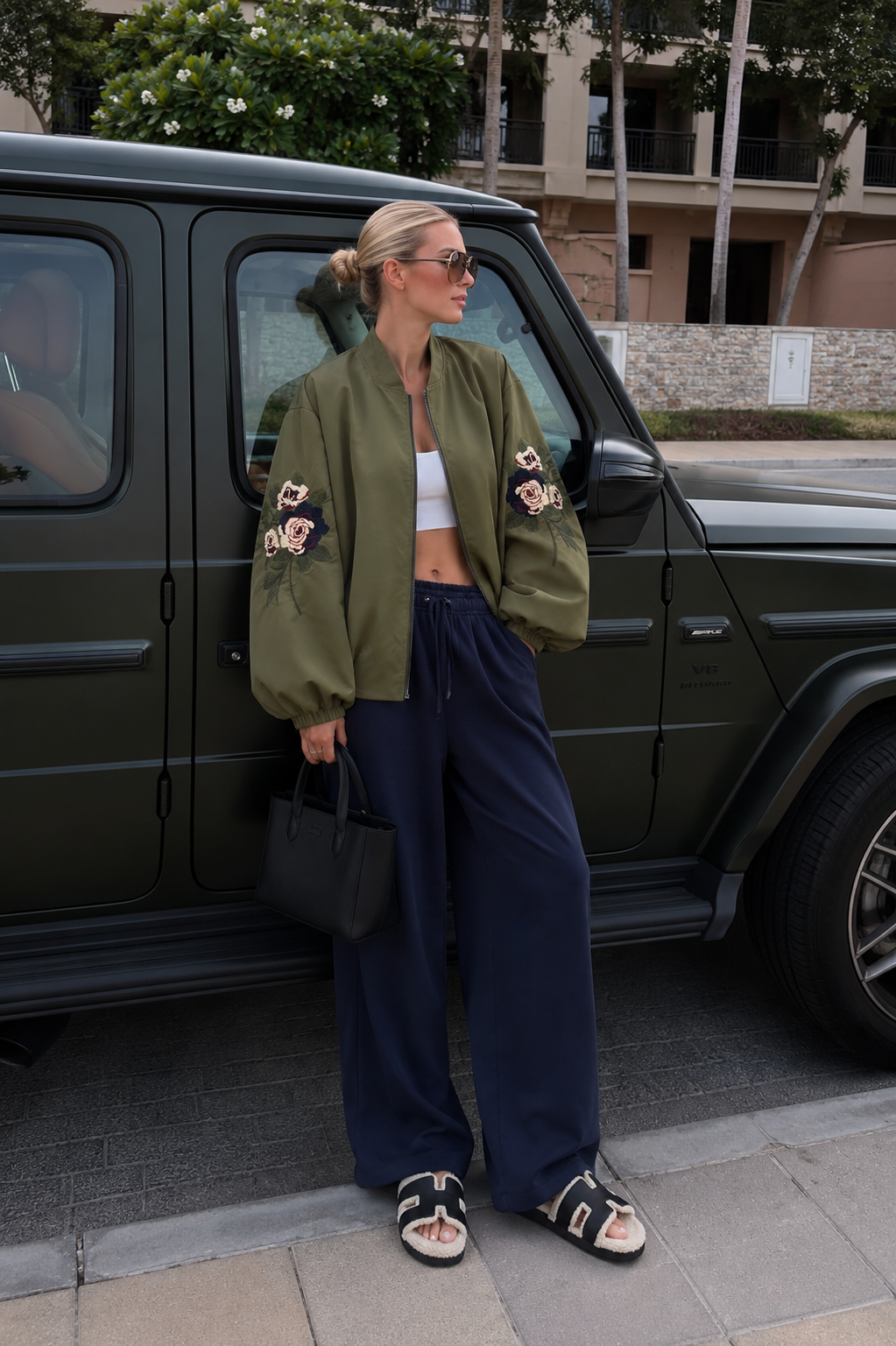 Oversize-Jacke mit Kragen