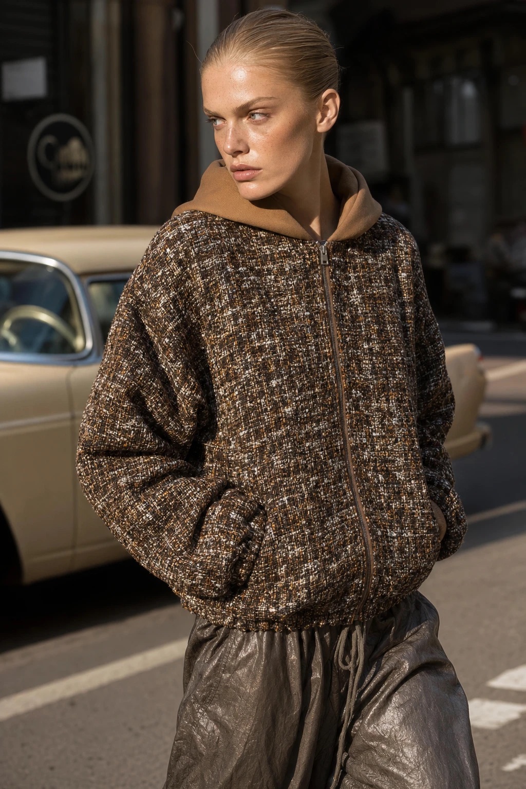 Regular Jacke mit Kapuze