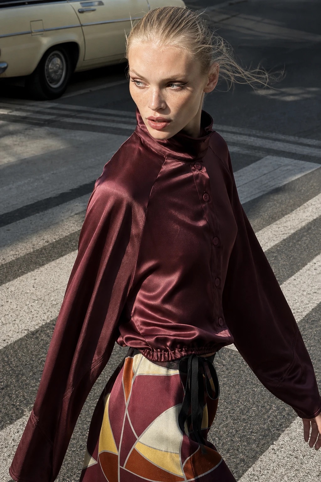 Oversize-Jacke mit Kragen