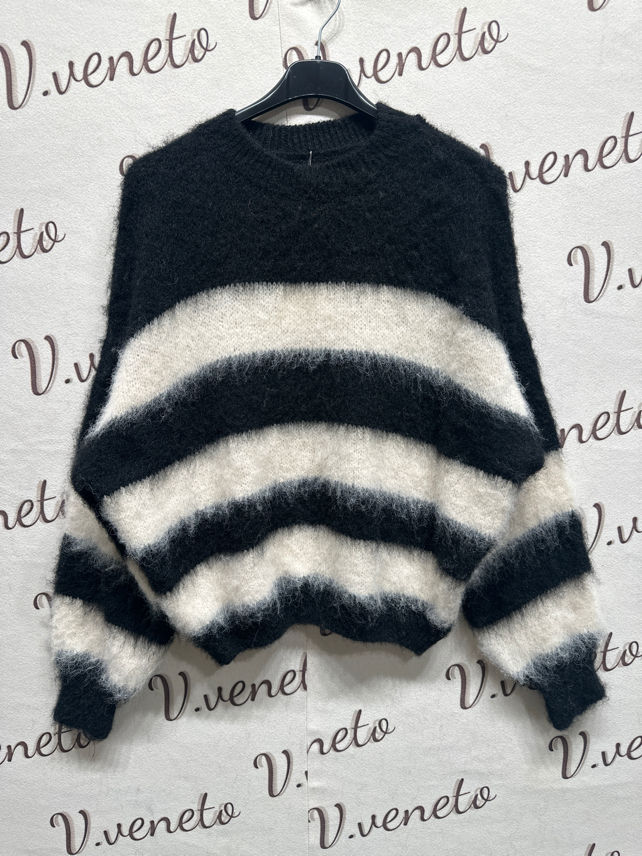 Oversize Streifensweater