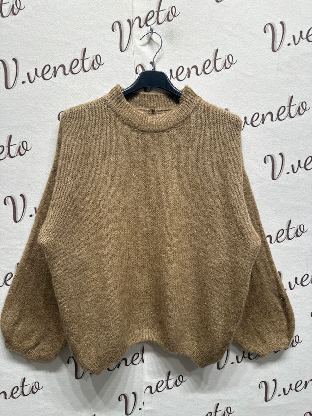 Lässiger Pullover mit Ballonärmeln