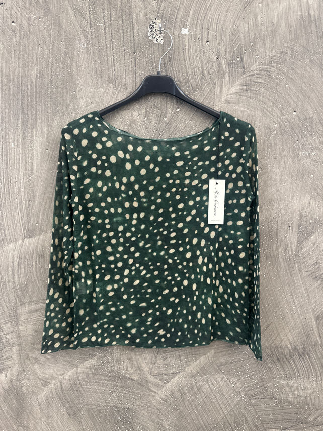 Bluse mit U-Boot-Ausschnitt