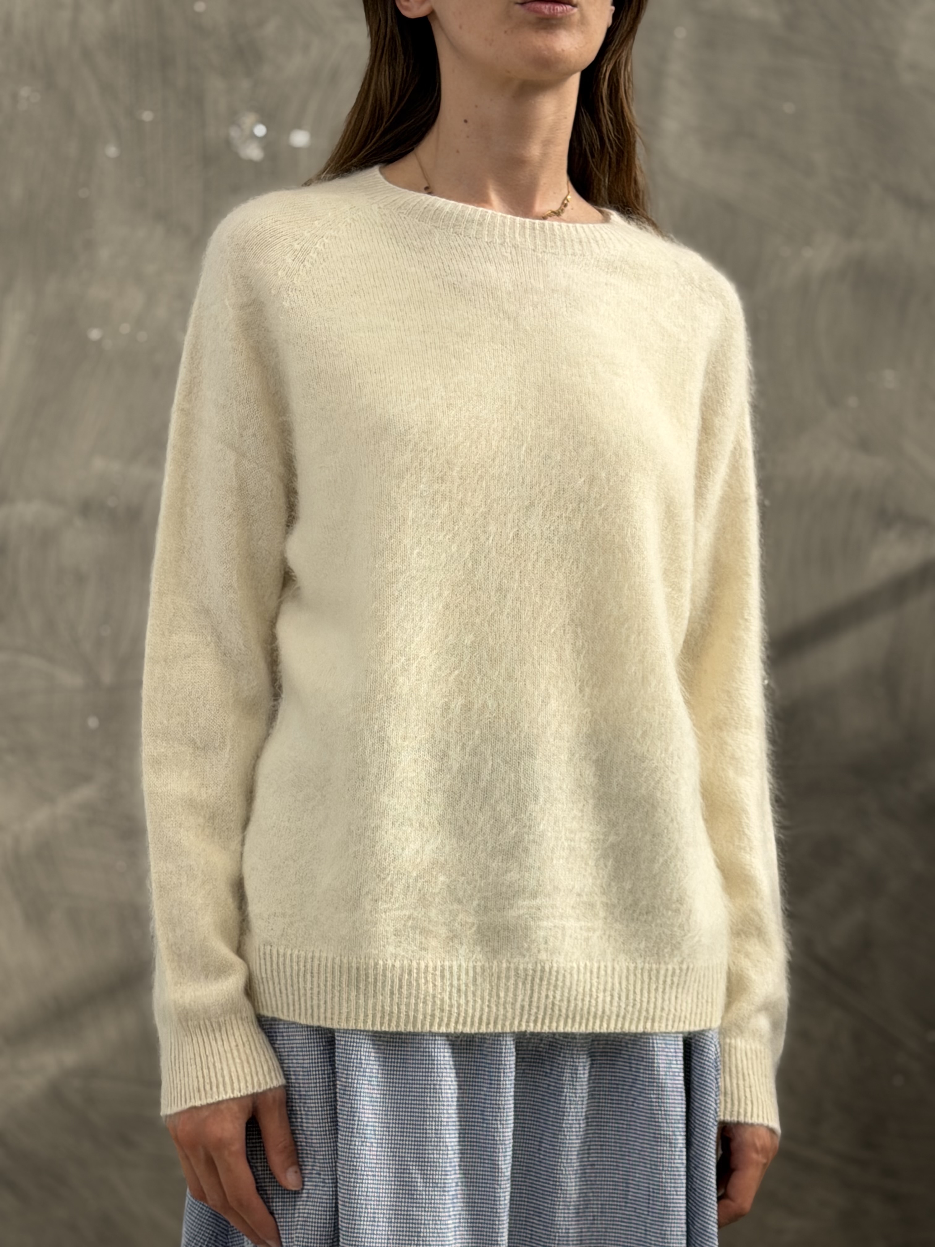 Plüsch Raglan-Pullover