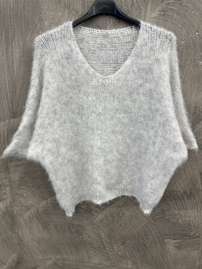 Lässiger Pullover mit V‑Ausschnitt