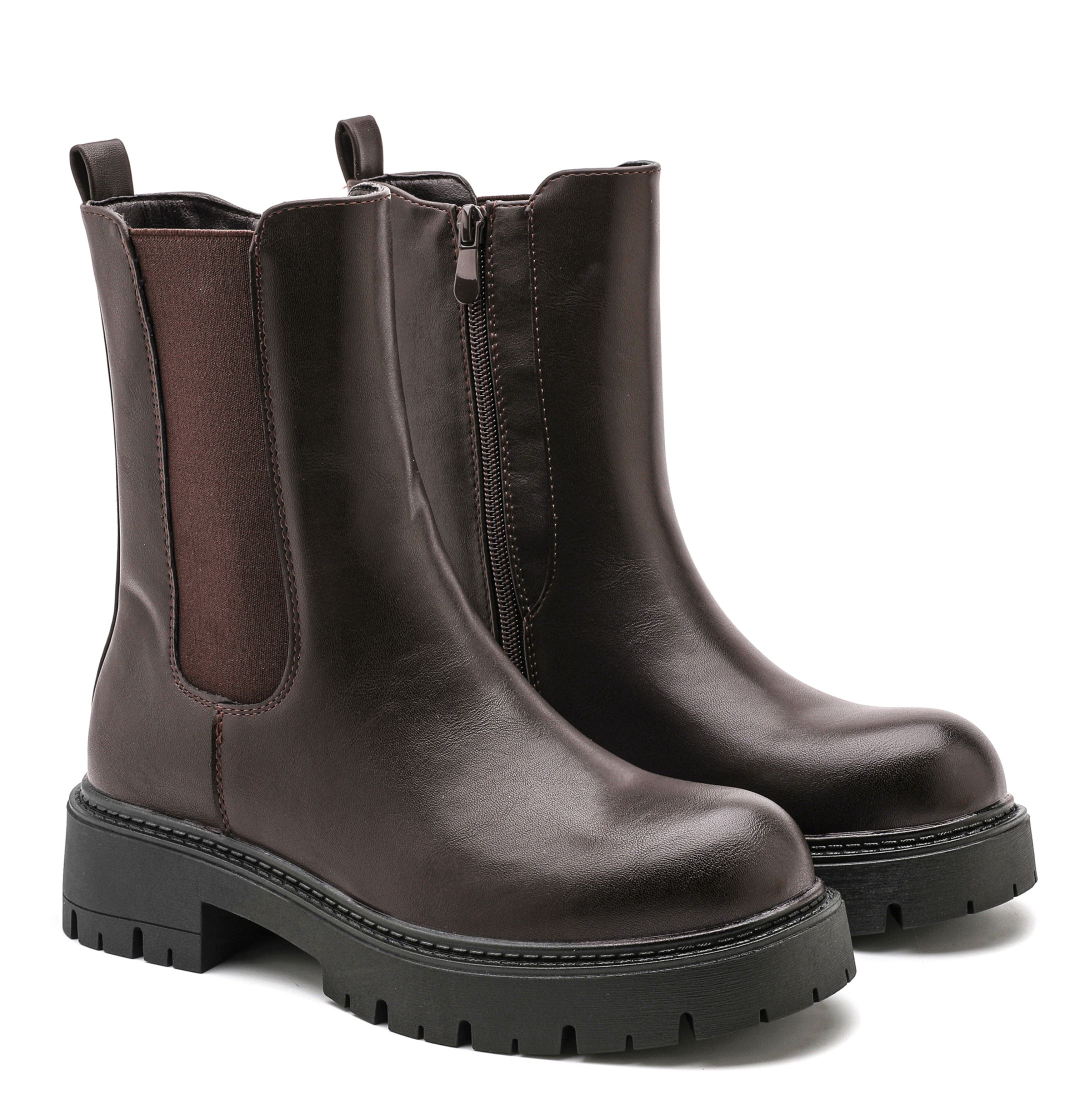 Chelsea-Boots mit Seitenreißverschluss