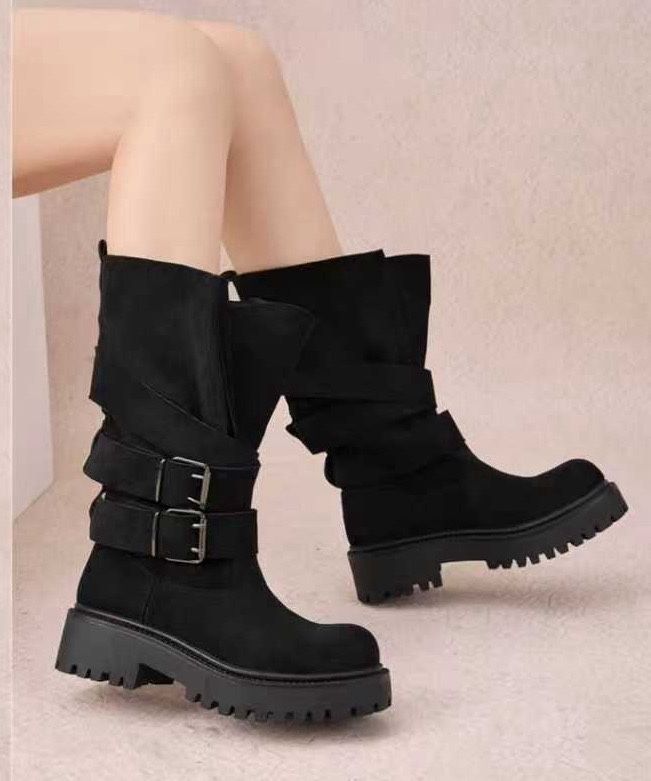 Worker-Stiefel mit Schnallen