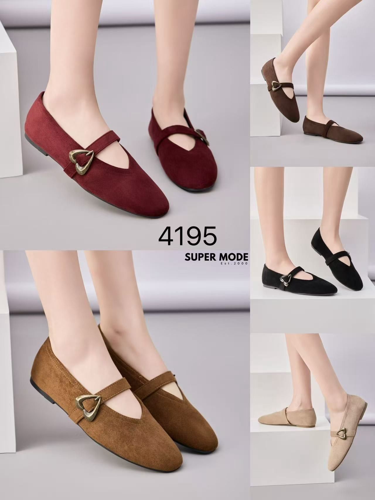 Mary-Jane-Ballerinas mit Riemchen