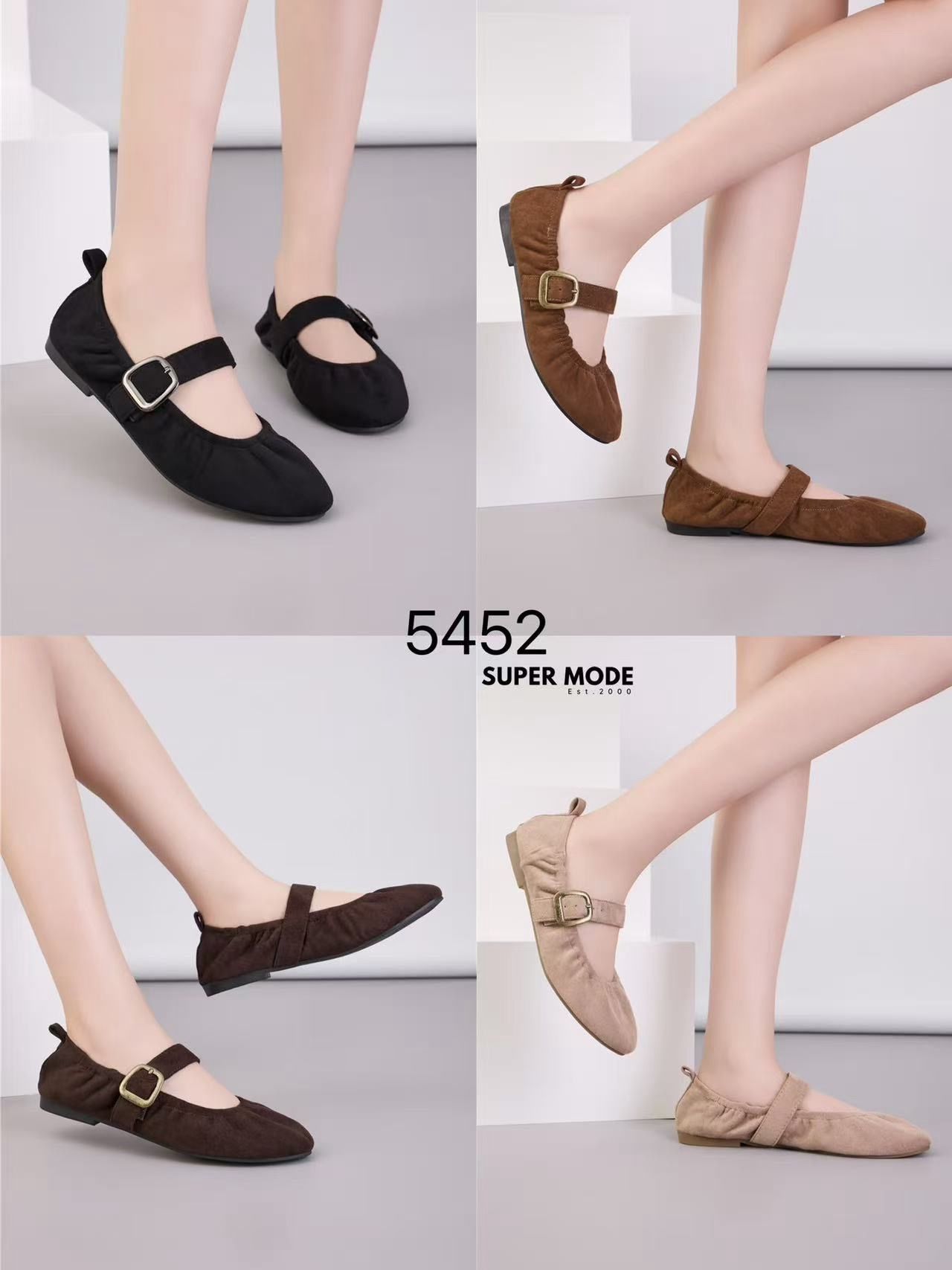 Mary-Jane-Ballerinas mit Riemchen