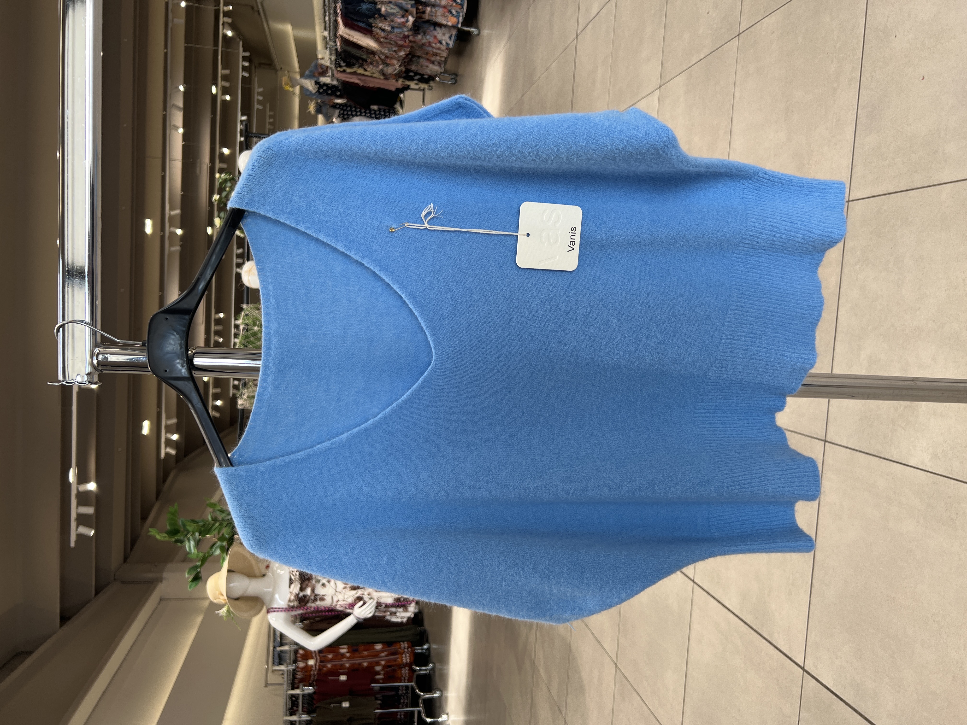 Lässiger V‑Ausschnitt Pullover