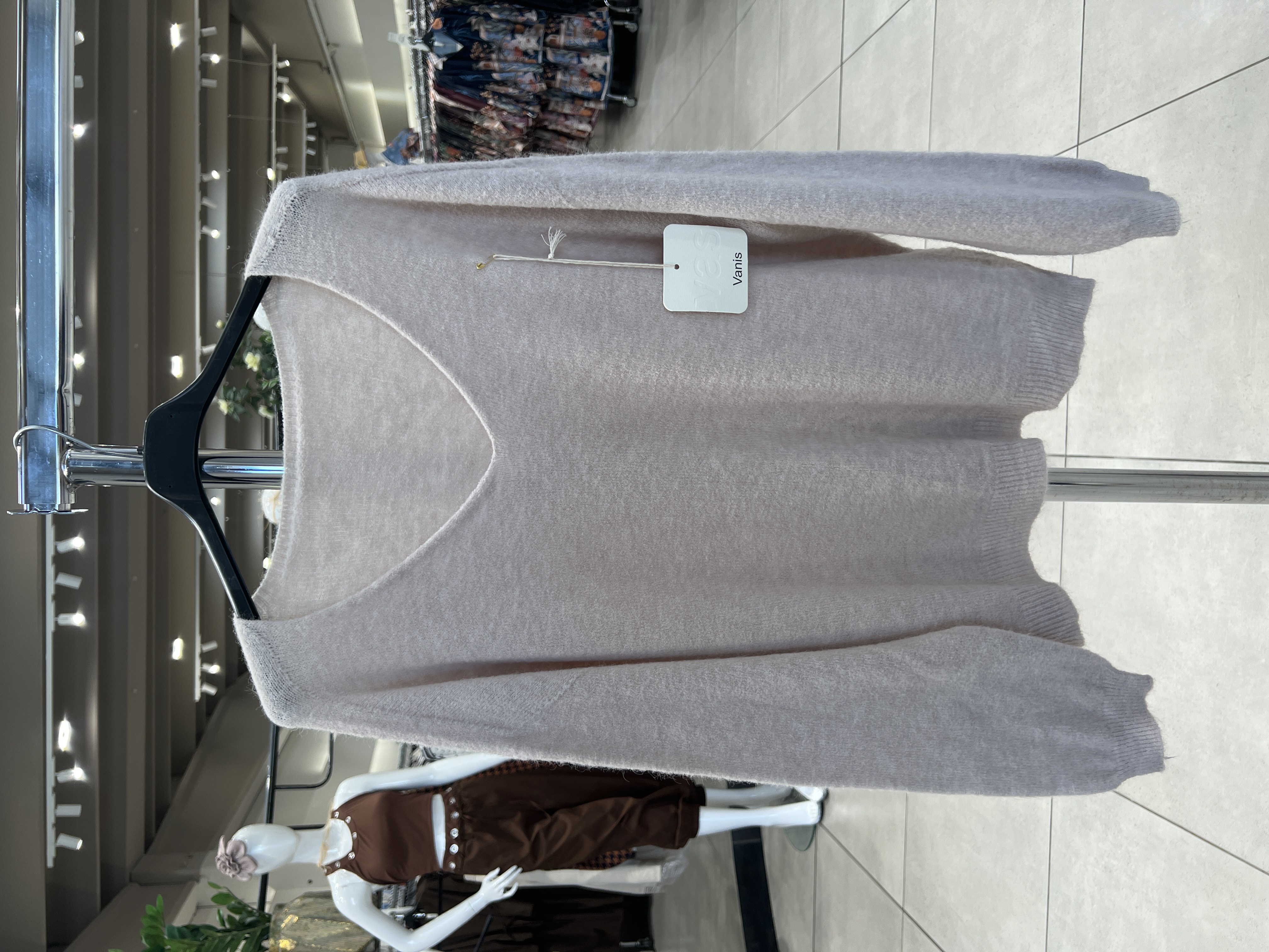 Pullover mit V-Ausschnitt, gerader Schnitt