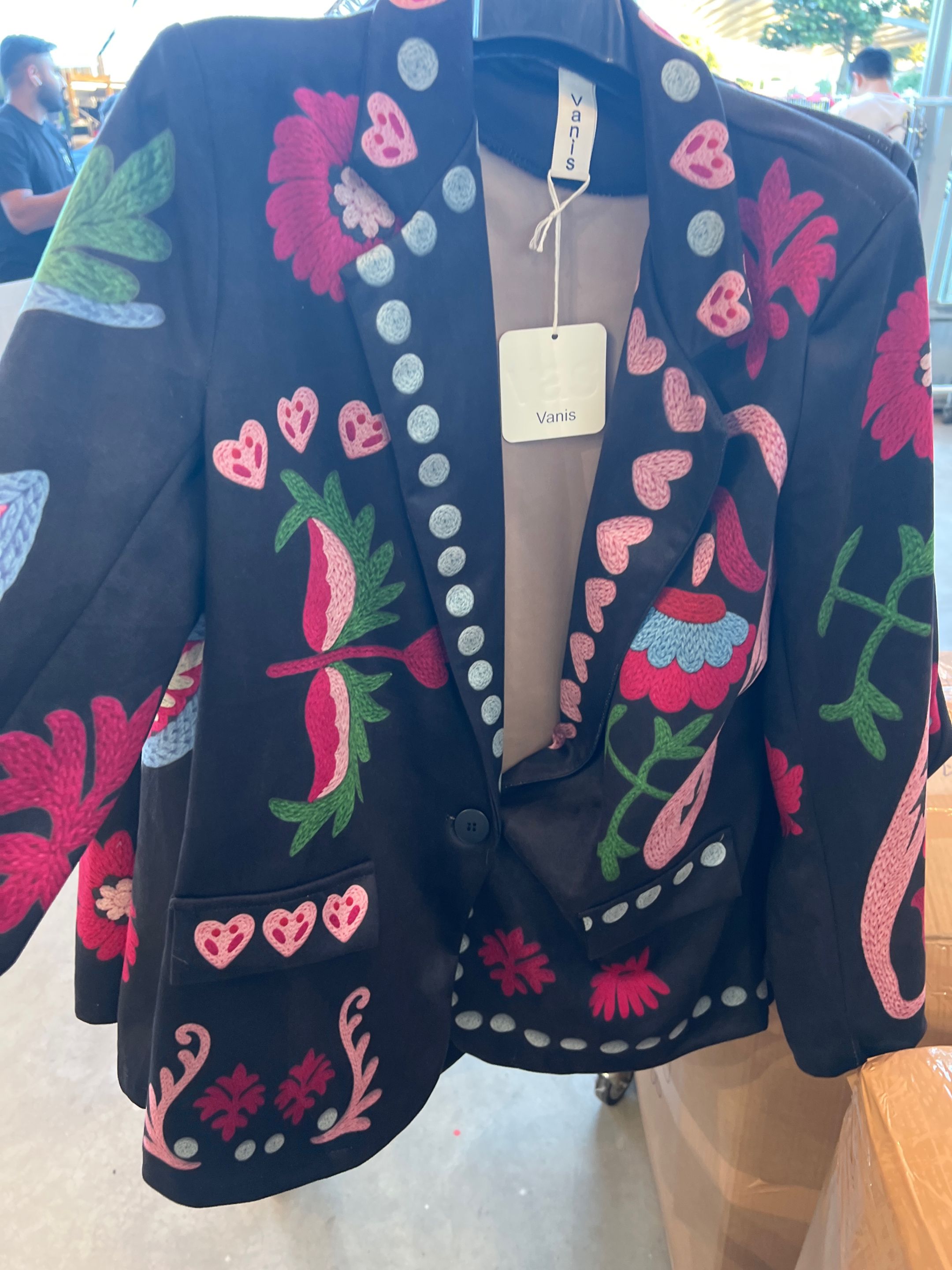 Blazer mit abstraktem Muster