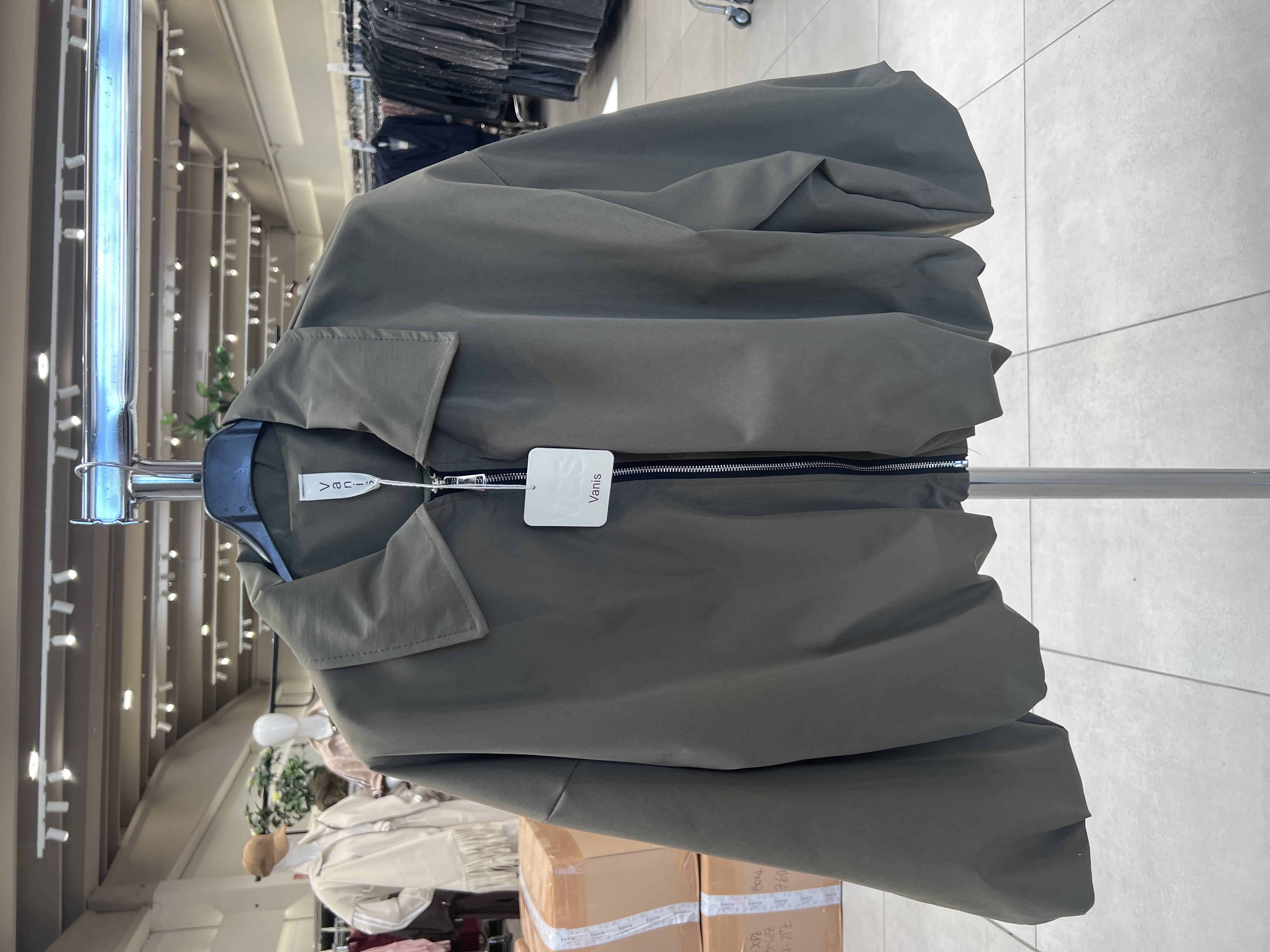 Oversize-Jacke mit Kragen