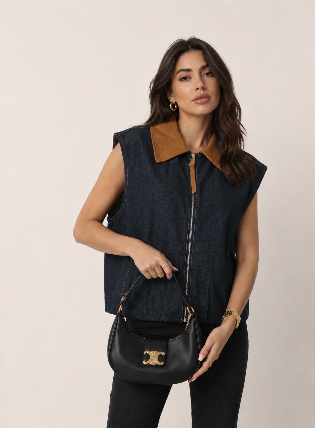 Regular geschnittene Jeansweste