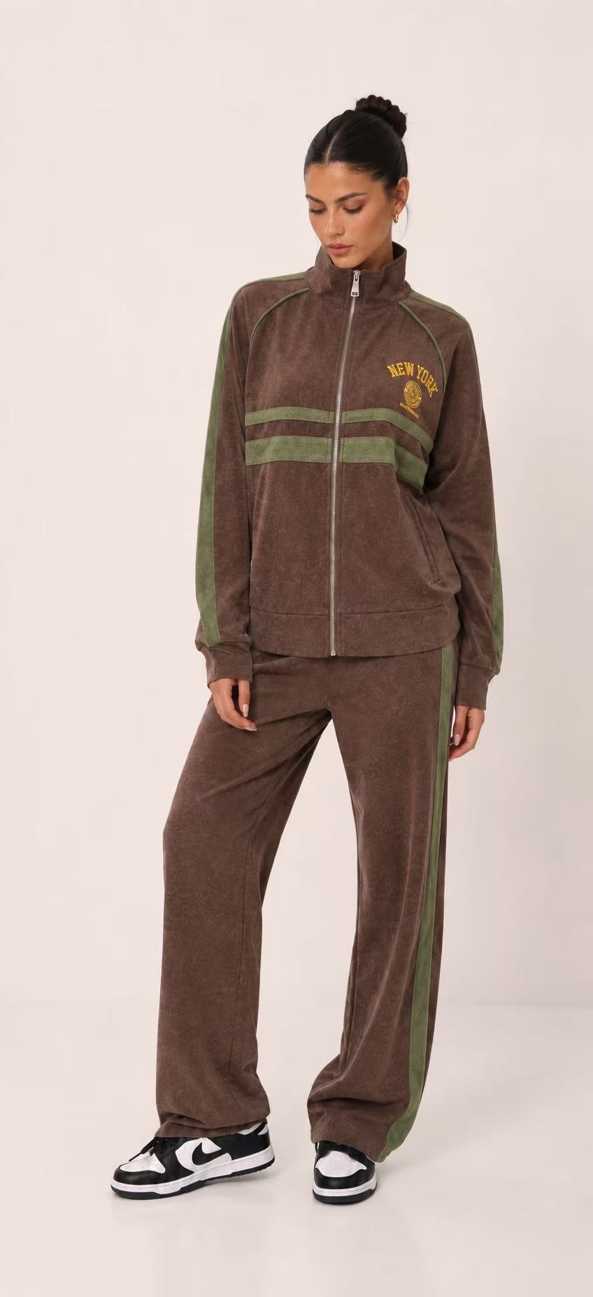 Komplet Welurowy Dresowy