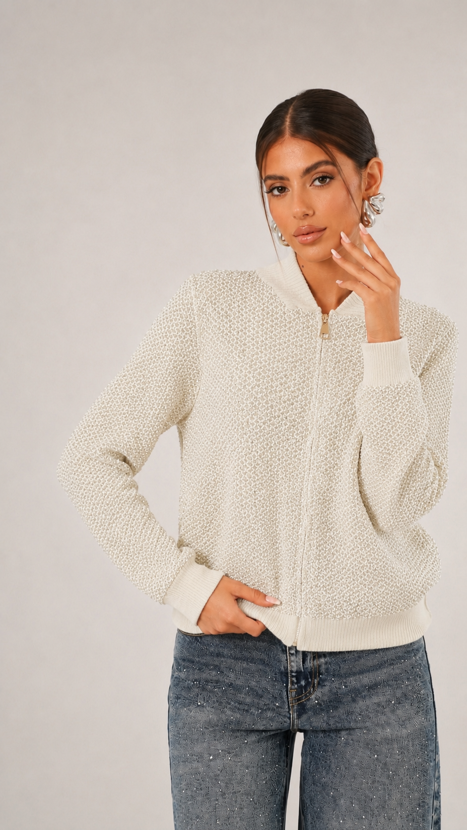 Cardigan mit Kragen