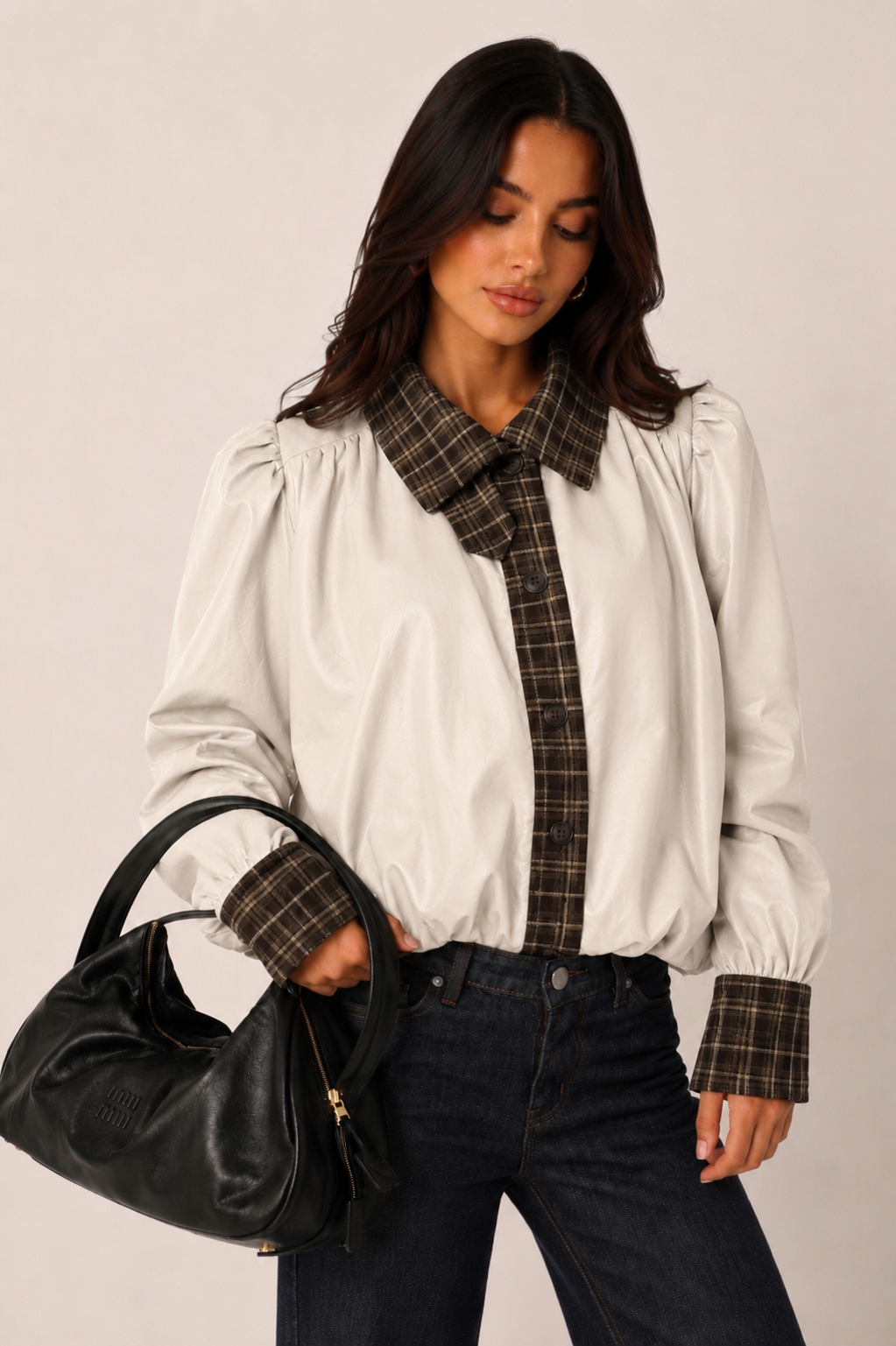 Hemdjacke mit Kragen