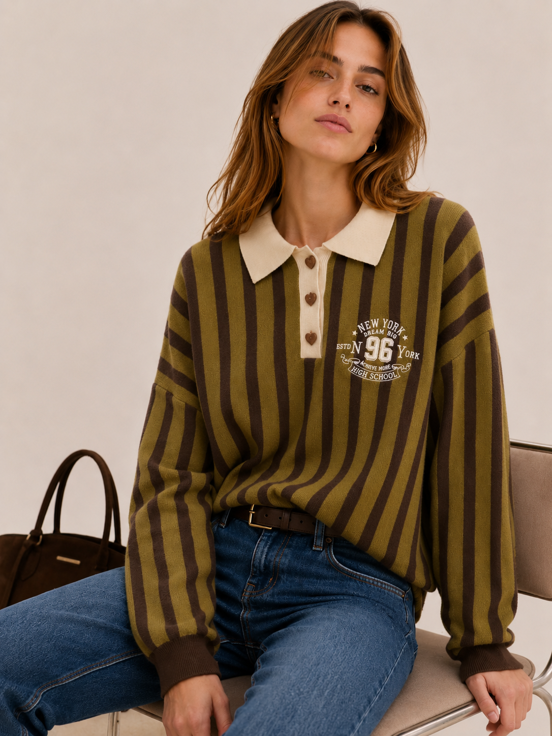 Lässiger Polo-Pullover