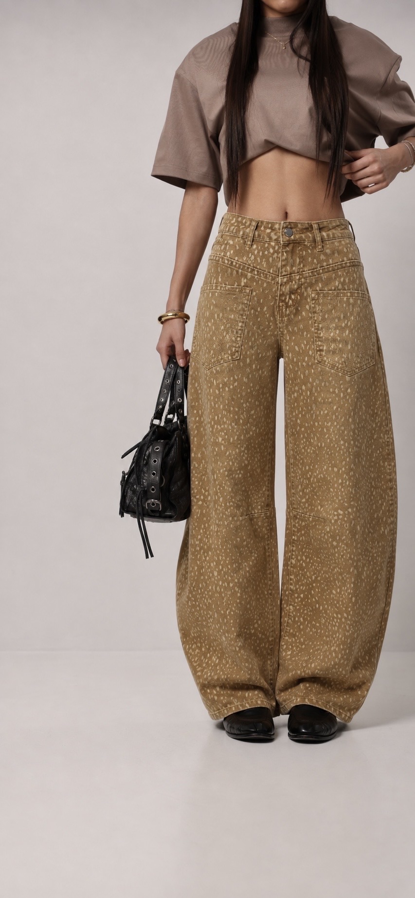 Jeans mit weitem Bein