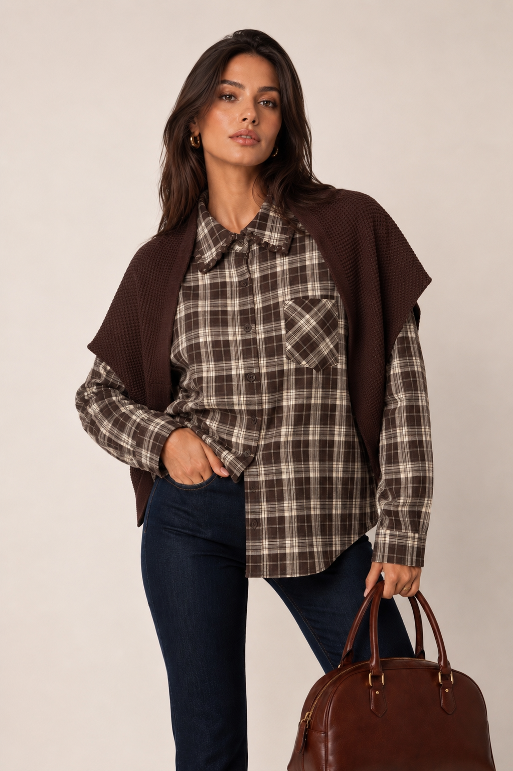Kariertes Regular-Hemd