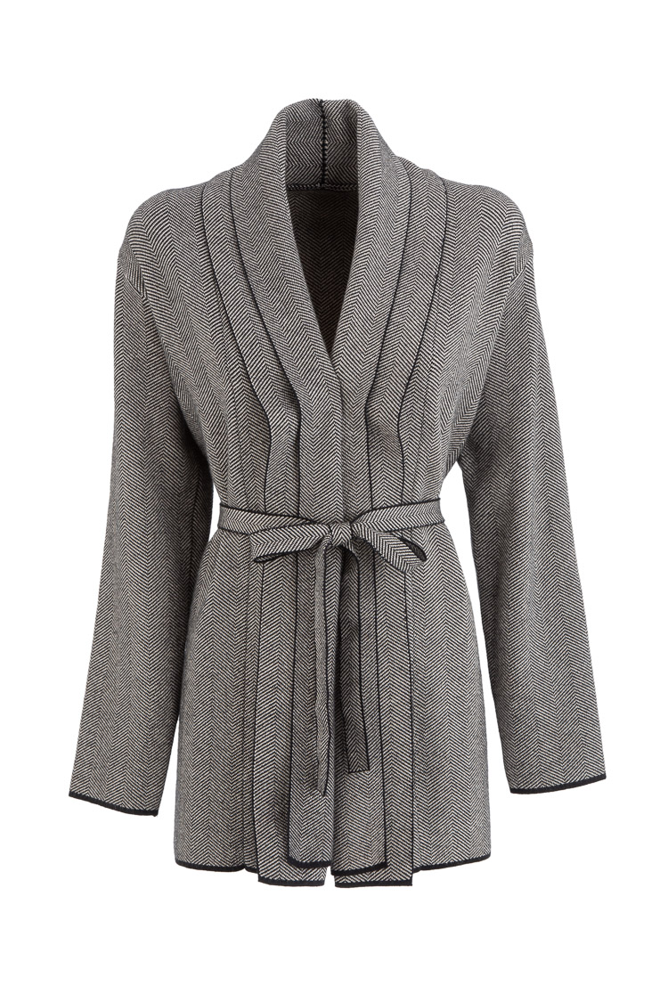 Cardigan mit Taillengürtel