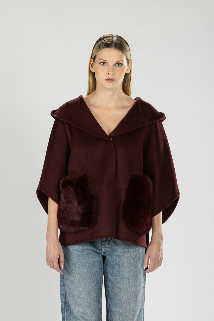 Oversize-Mantel mit Kapuze