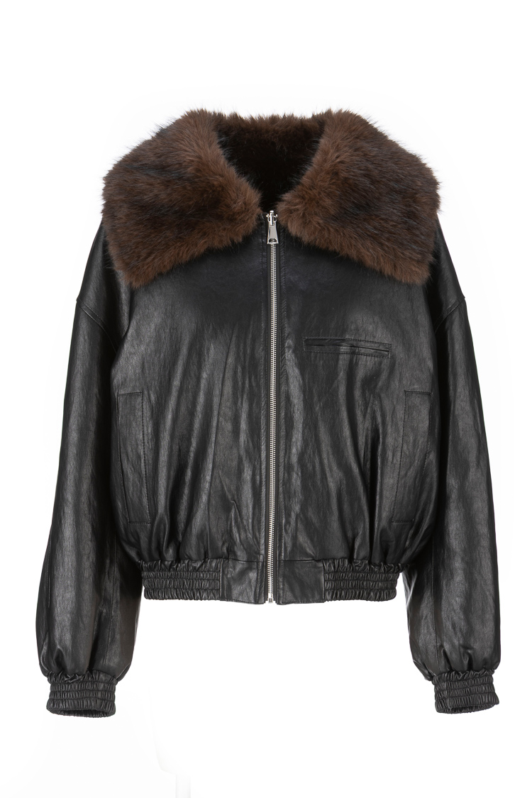 Bomberjacke mit Kragen