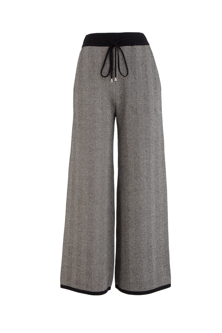 Wide-Leg-Hose mit Kordelzug