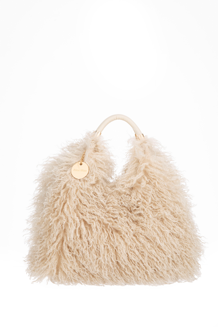 Shopper mit Felloptik