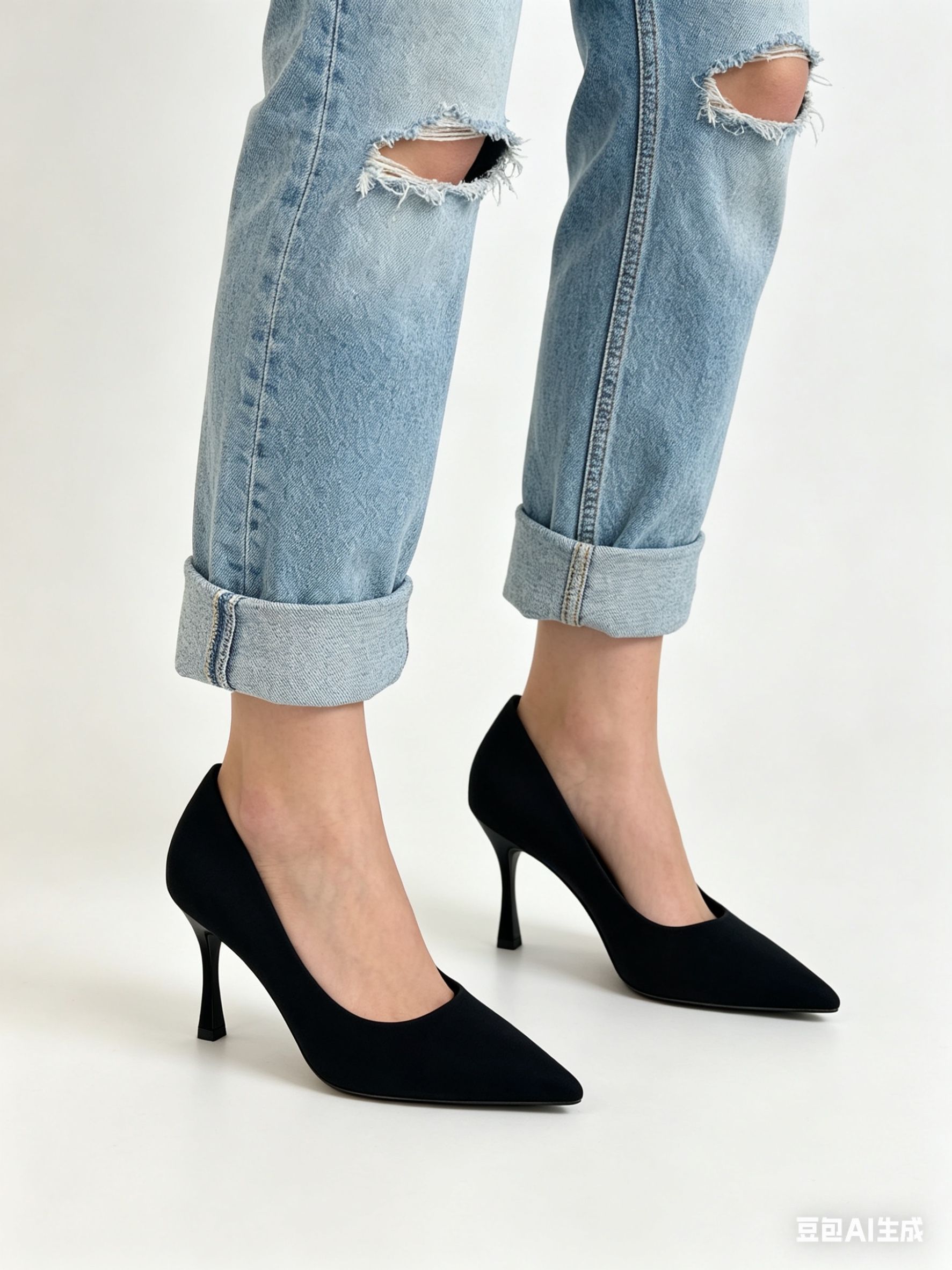 Pumps mit spitz zulaufender Spitze und hohem Absatz
