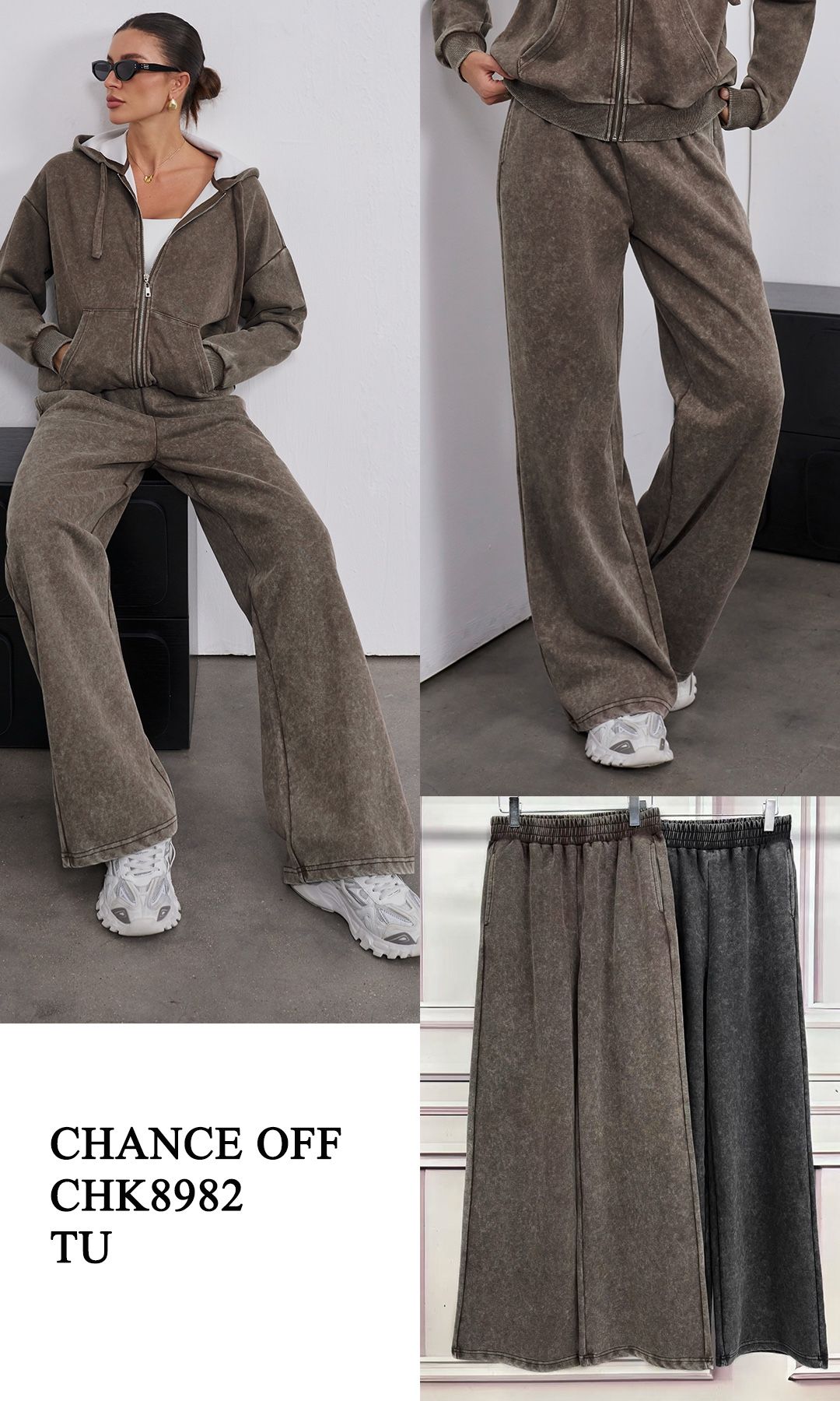 Spodnie Szerokie Wide Leg