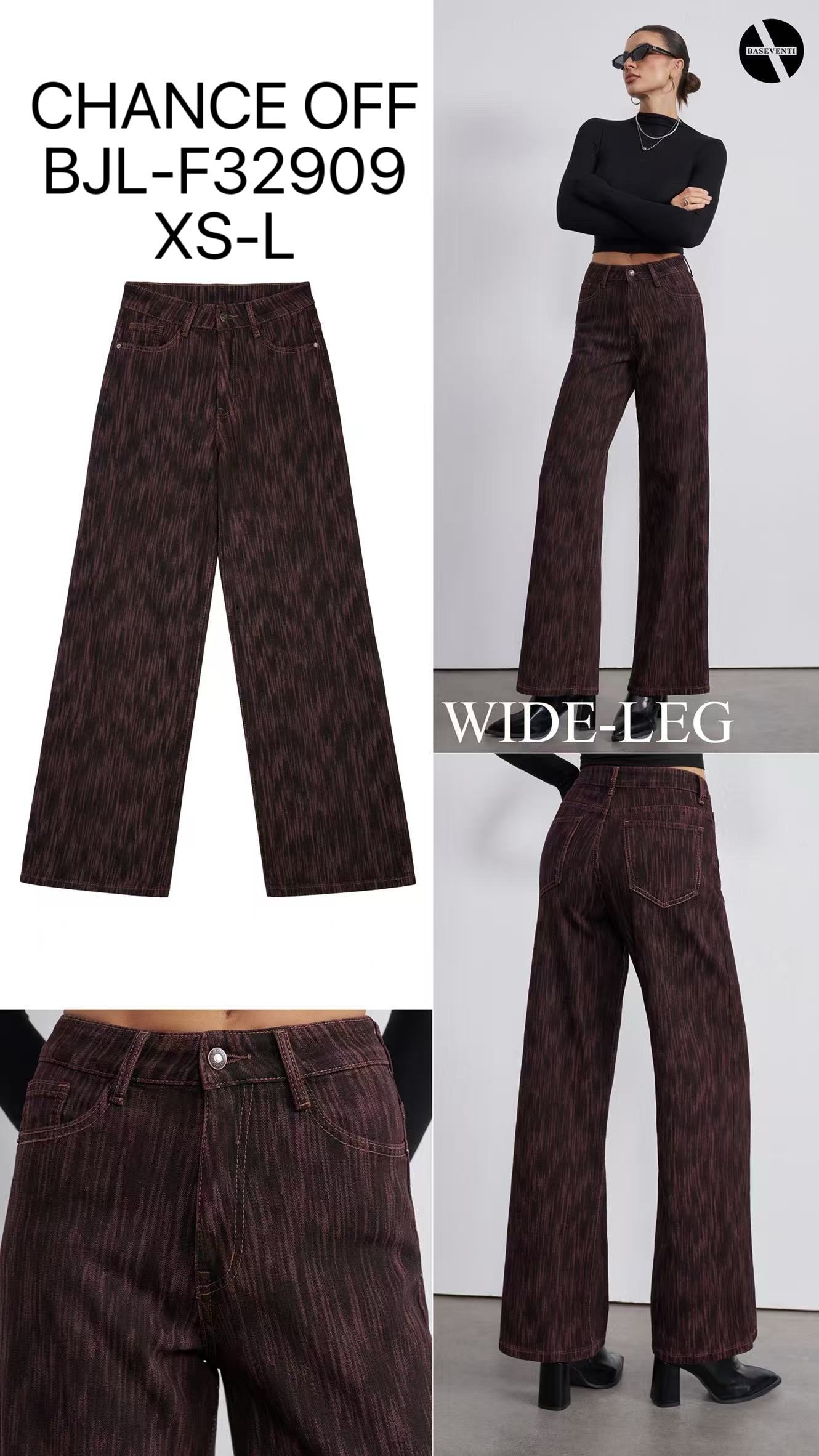 High‑Waist Wide‑Leg Hose