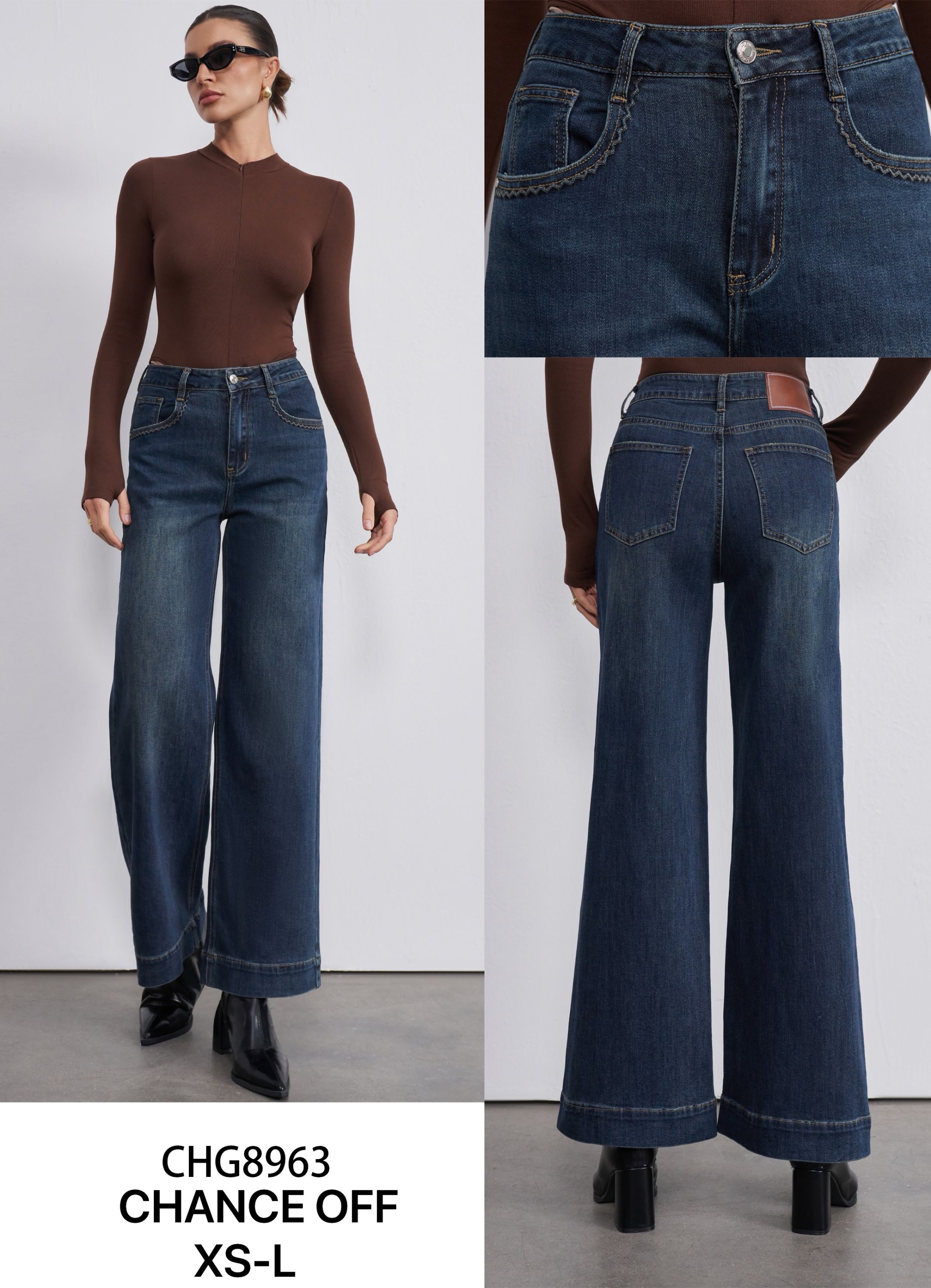 Wide‑Leg Jeans