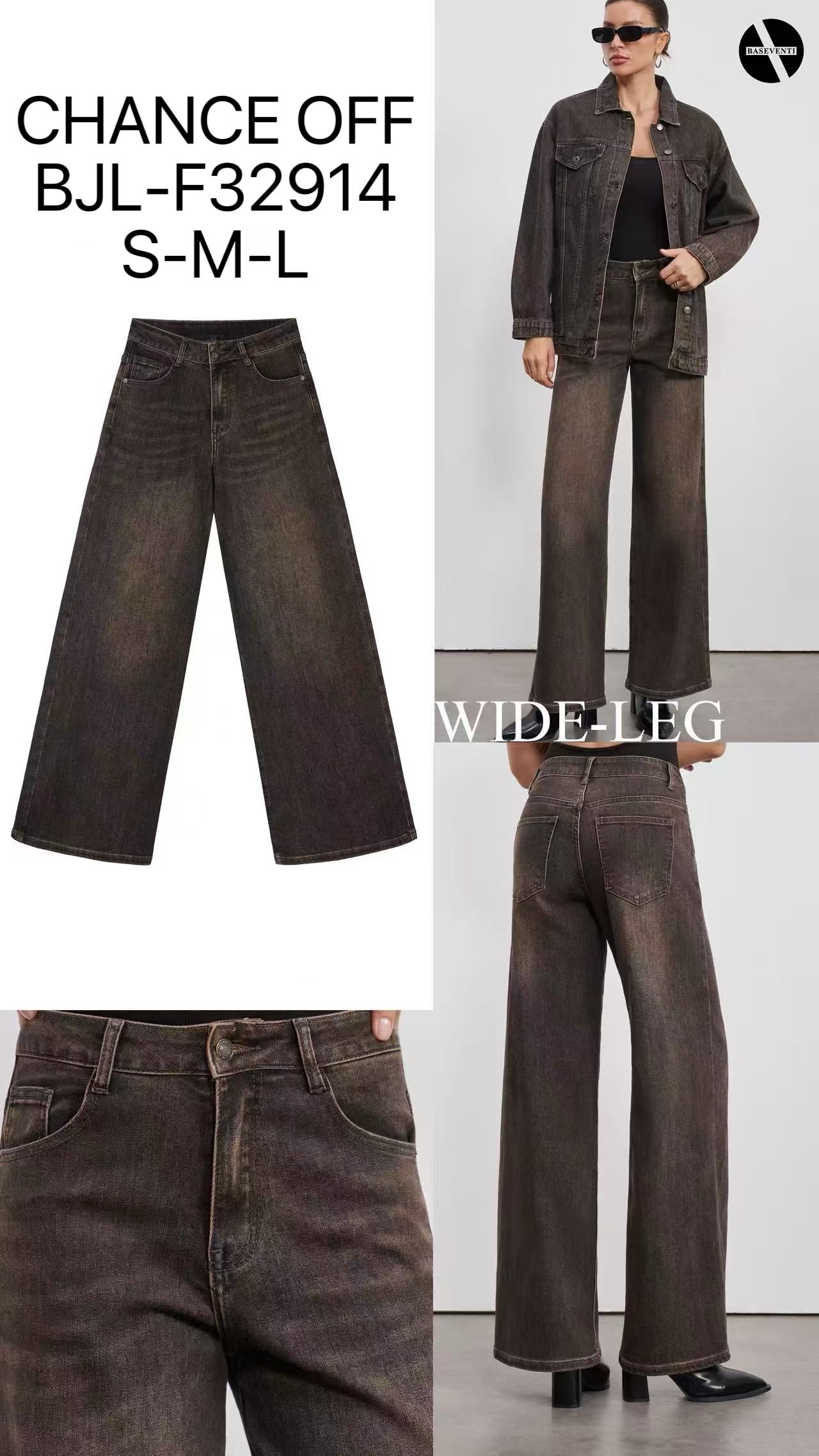 High‑Waist Wide‑Leg Hose