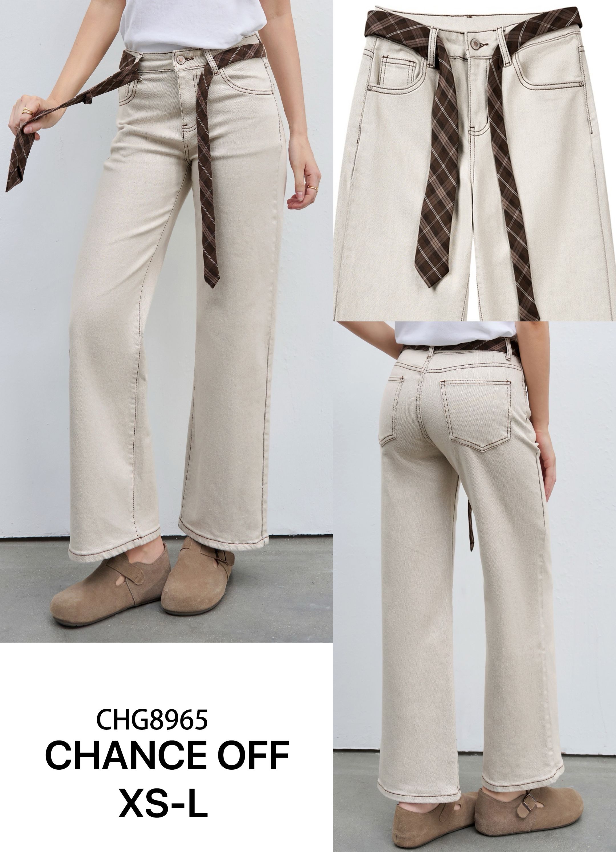 Bootcut‑Hose mit hoher Taille