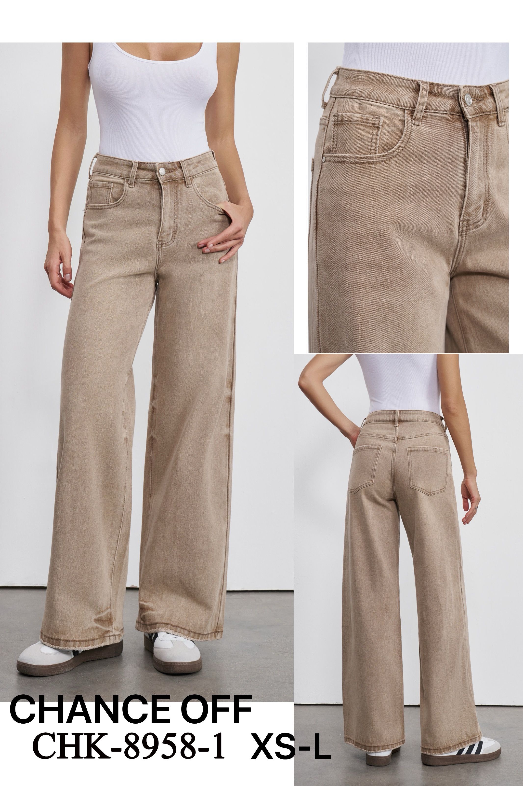 High-Waist Wide-Leg Hose