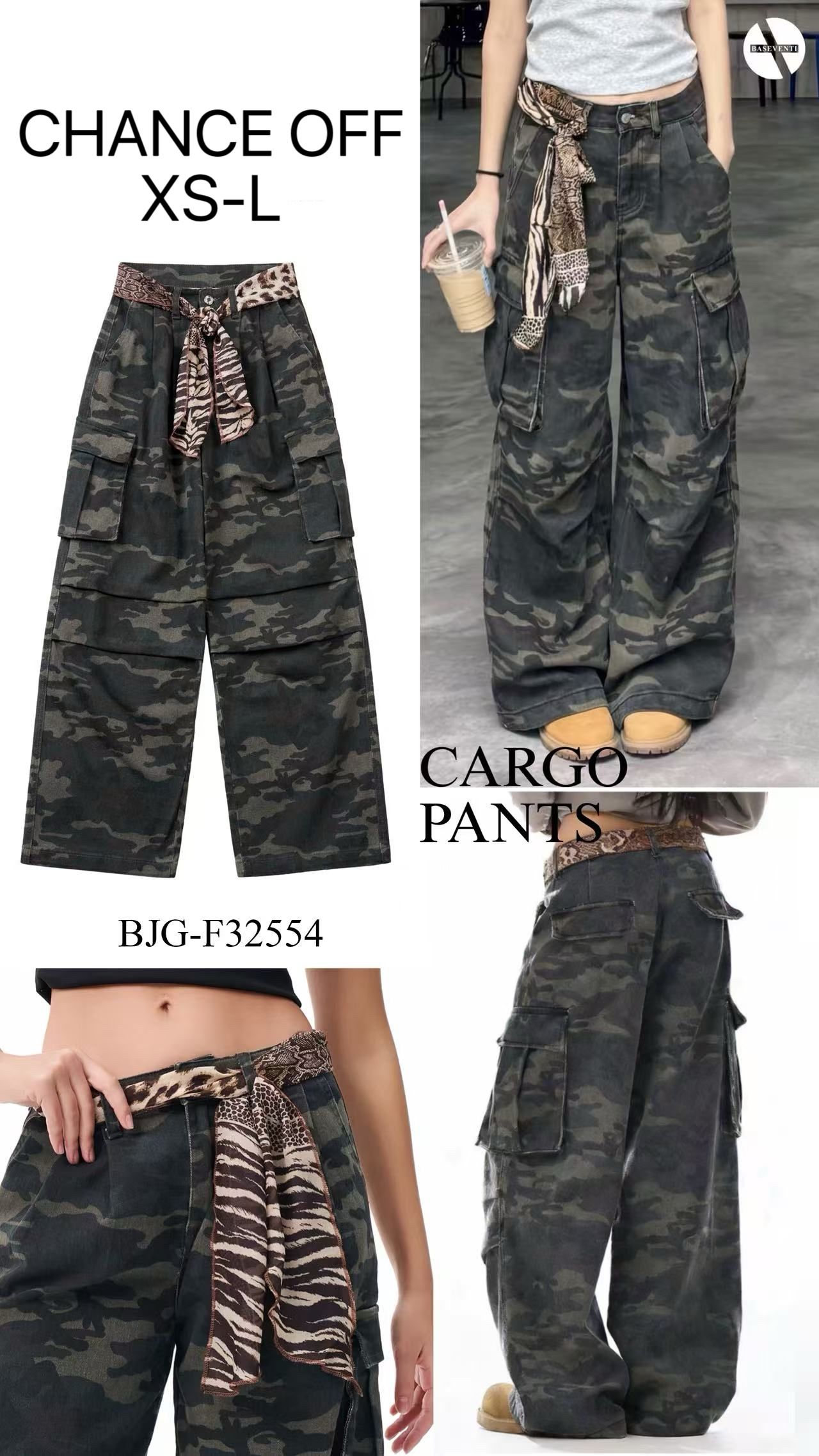 Lockere Cargo-Hose im Camouflage-Look