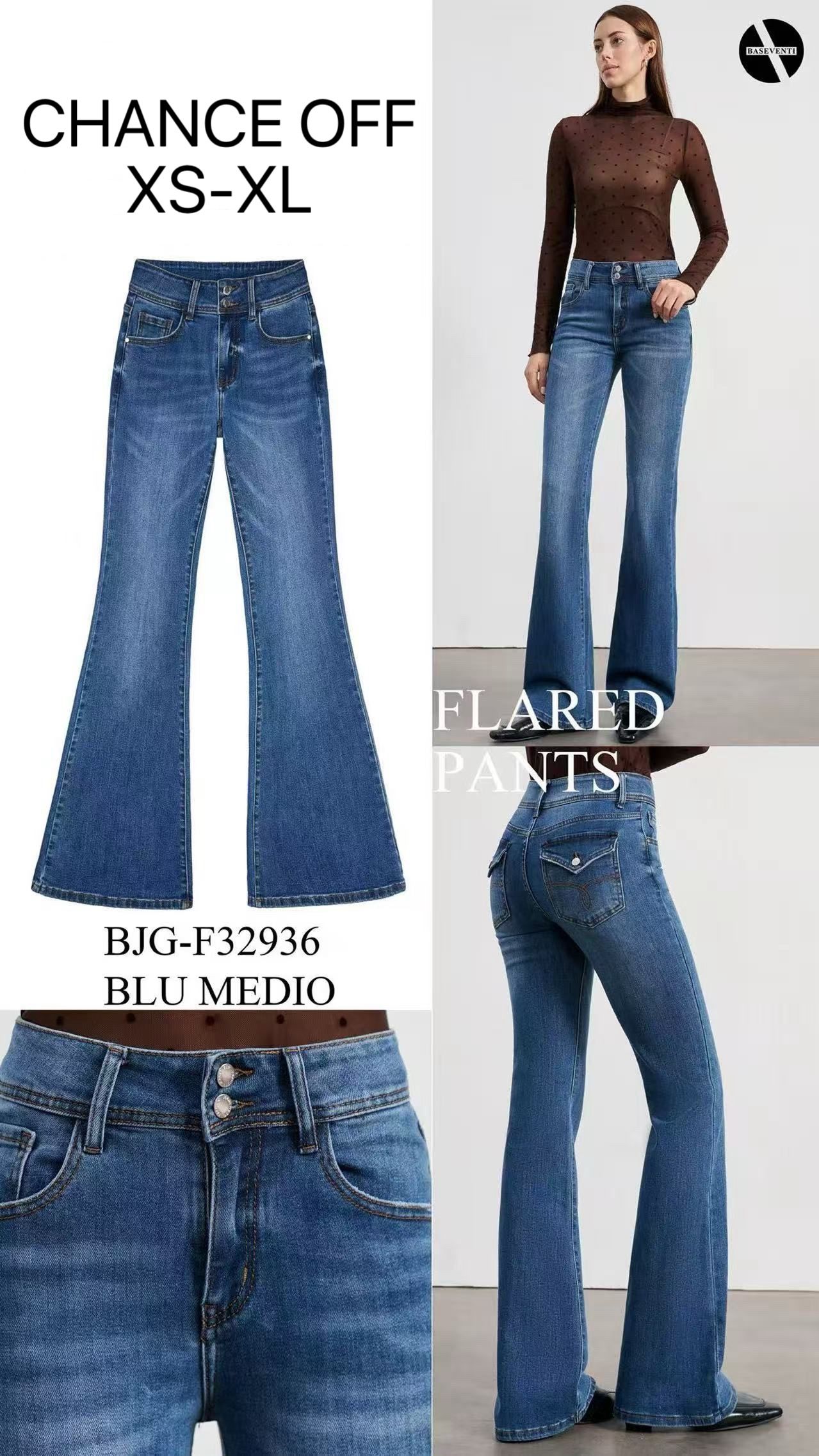 High-Waist Flare-Jeans