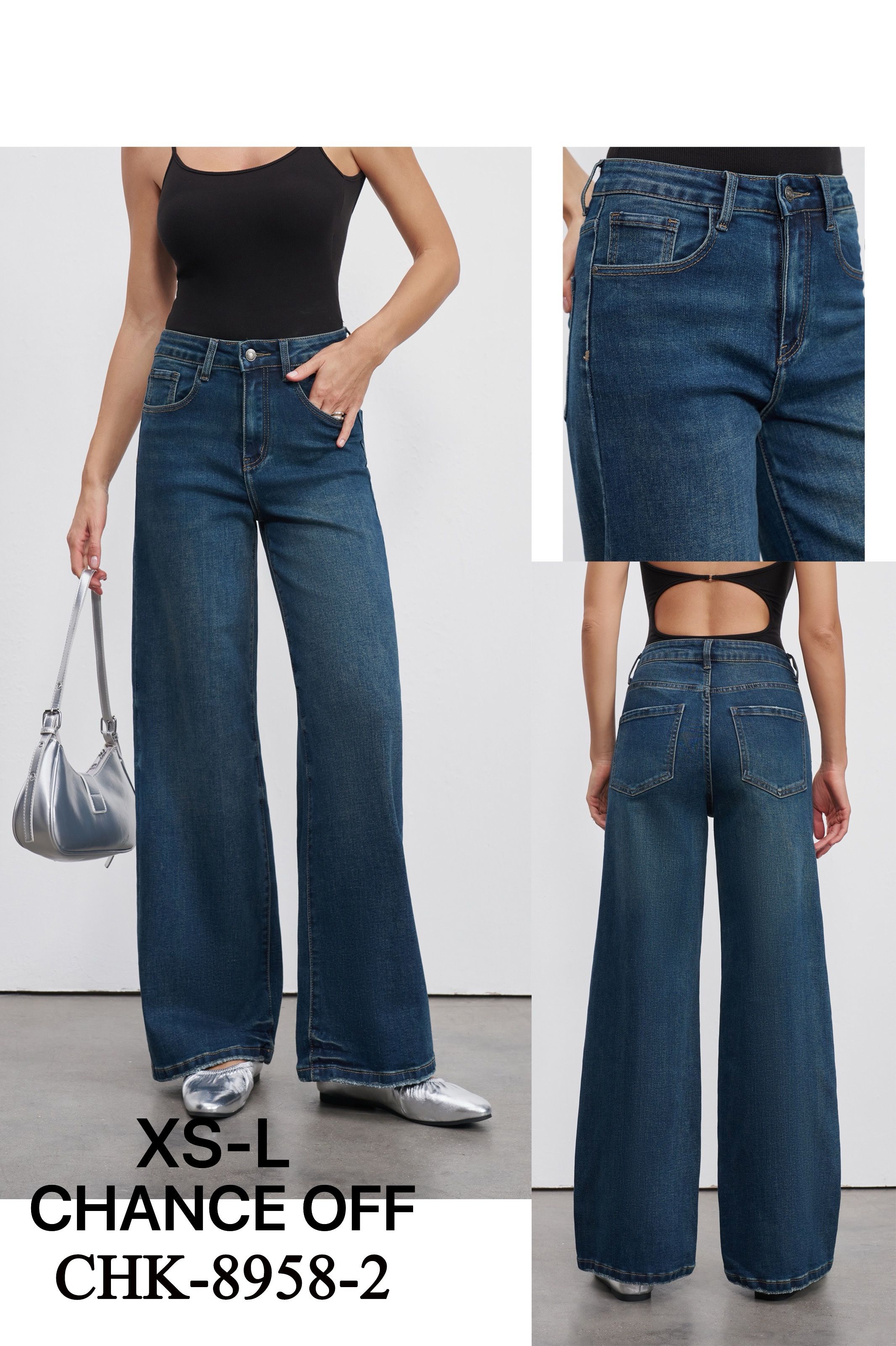 Jeans im Wide-Leg Schnitt