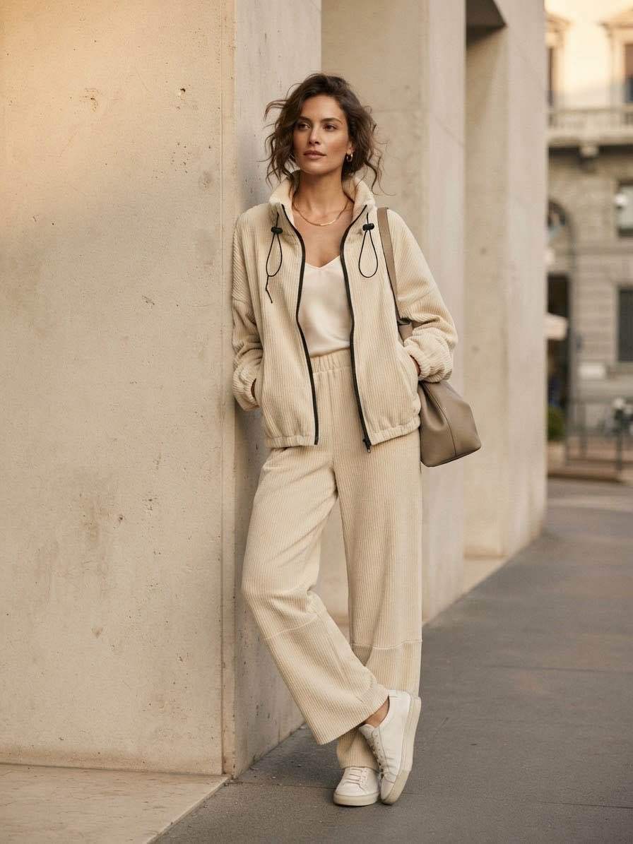 Lockere Jacke mit Stehkragen