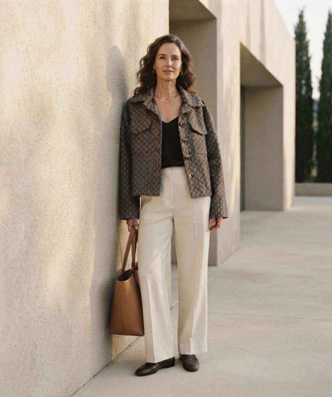Hemdjacke mit Mikromuster