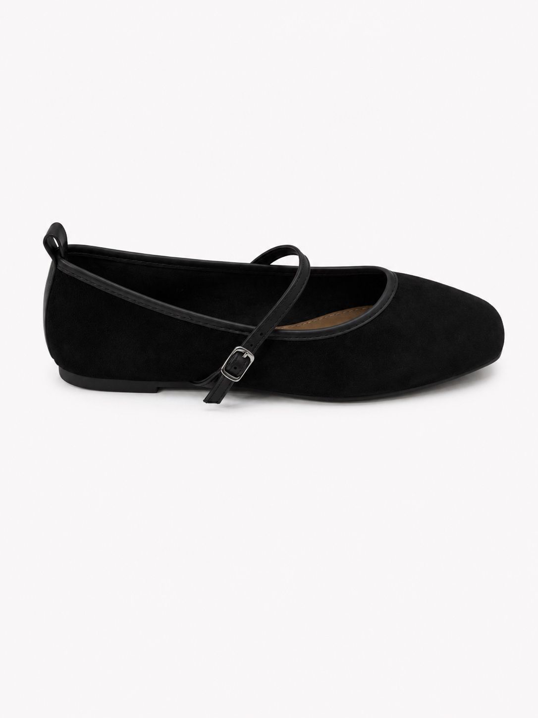 Mary-Jane-Ballerinas mit quadratischer Spitze